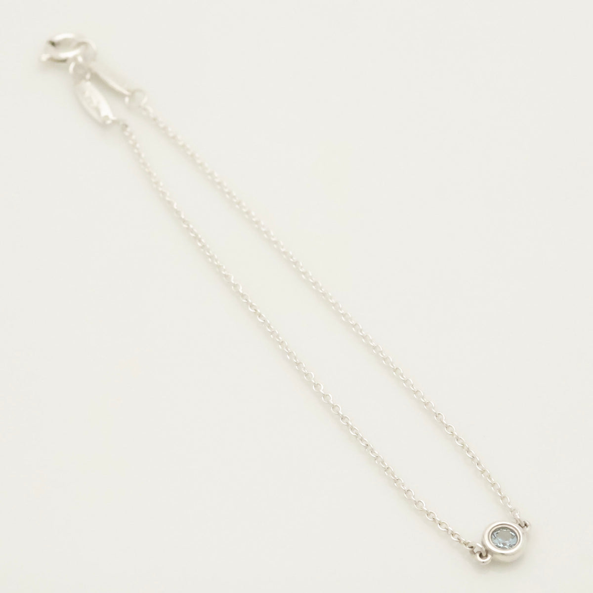 TIFFANY&Co. カラー バイザヤード アクアマリン サファイア エルサペレッティ ブレスレット AG925