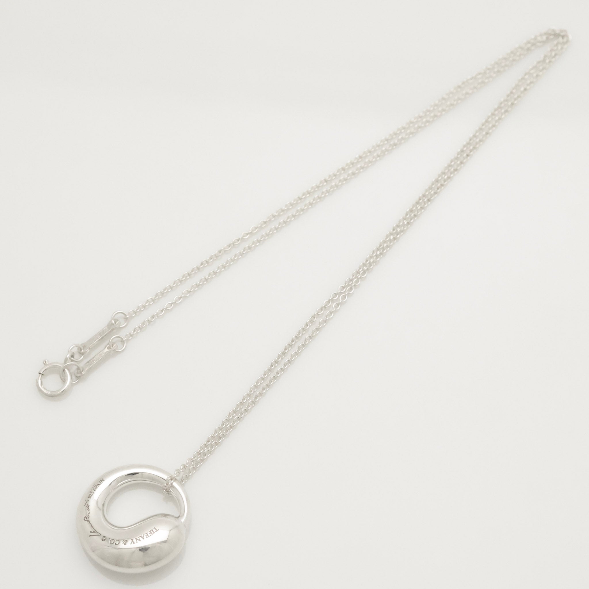 Tiffany & Co. MEDIUM Eternal Circle Necklace Sterling Silver 925 