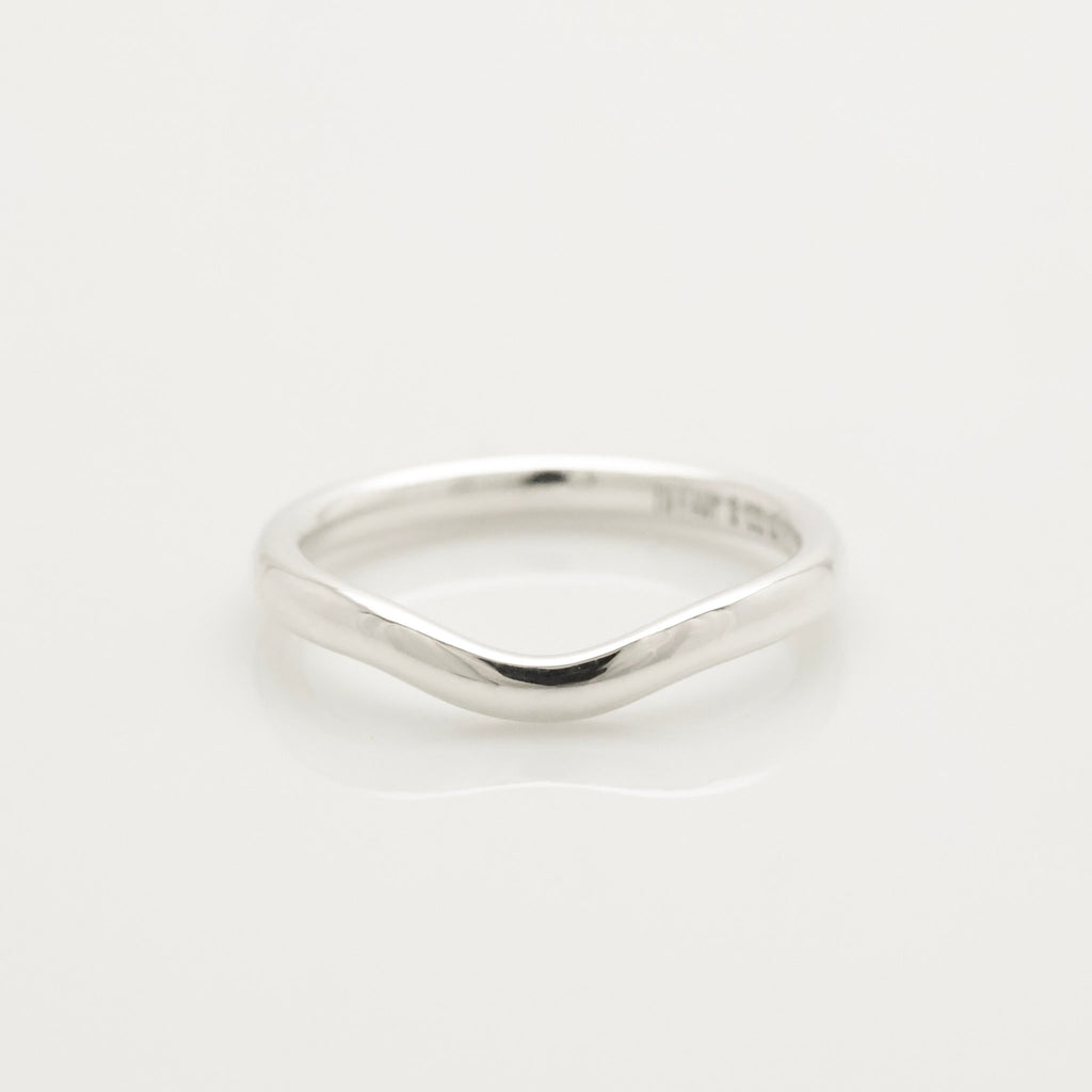 Tiffany & Co. Elsa Peretti Curved Ring Sterling Silver 925 