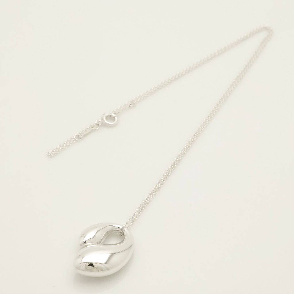 Tiffany & Co. Elsa Peretti Sterling Silver Double Teardrop Pendant Necklace Sterling Silver 925