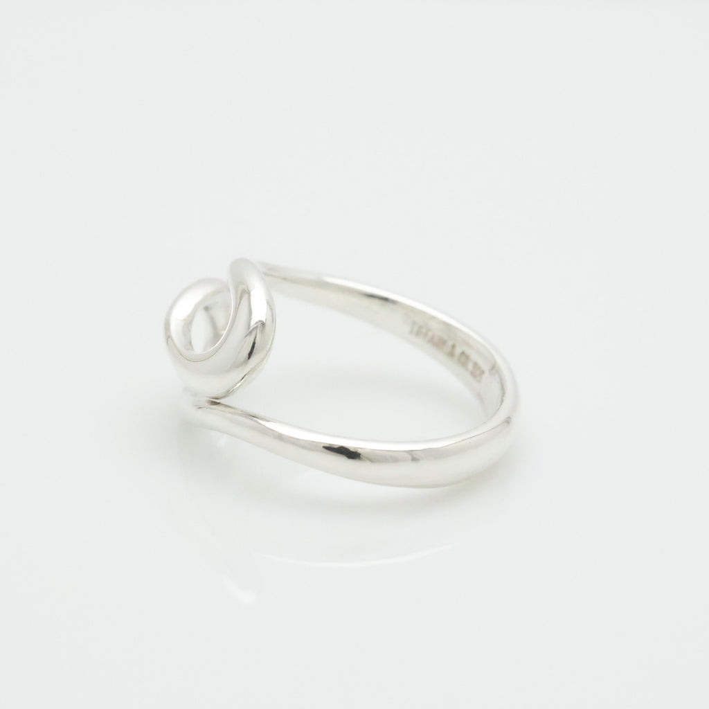Tiffany & Co. Elsa Peretti Open Wave Ring Sterling Silver 925 