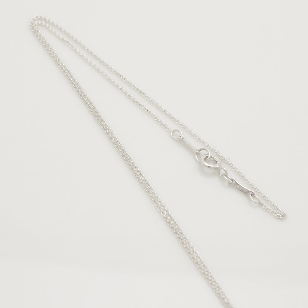 Tiffany & Co. Open Heart Pendant Necklace Sterling Silver 925