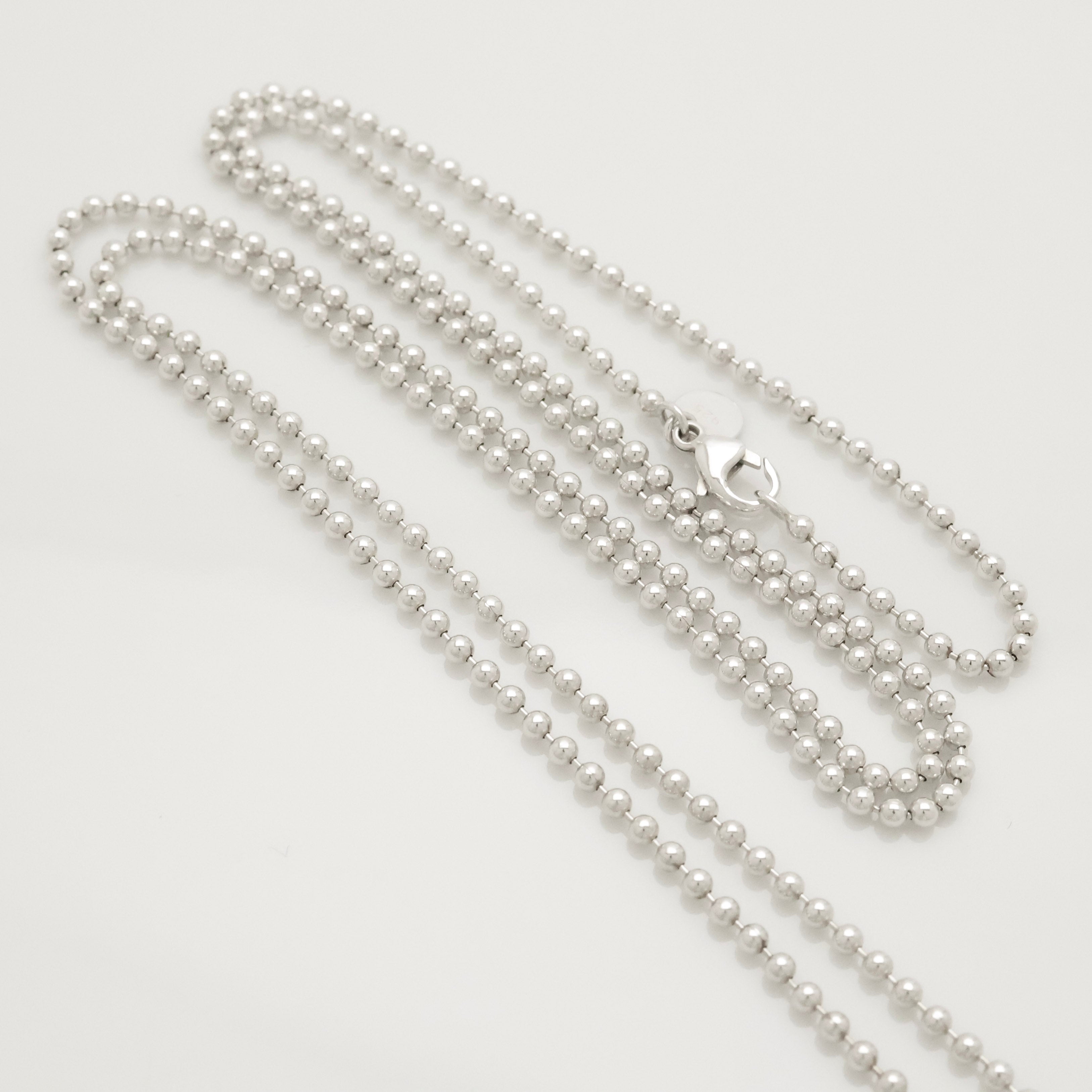 TIFFANY&Co. リターントゥ ティファニー ハート タグ ボール チェーン ネックレス AG925