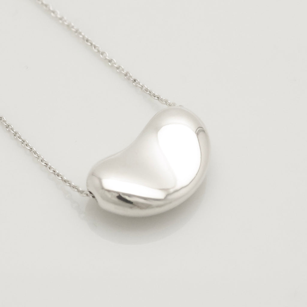  Tiffany & Co. Peretti Large  Bean Necklace  Sterling Silver 925 
