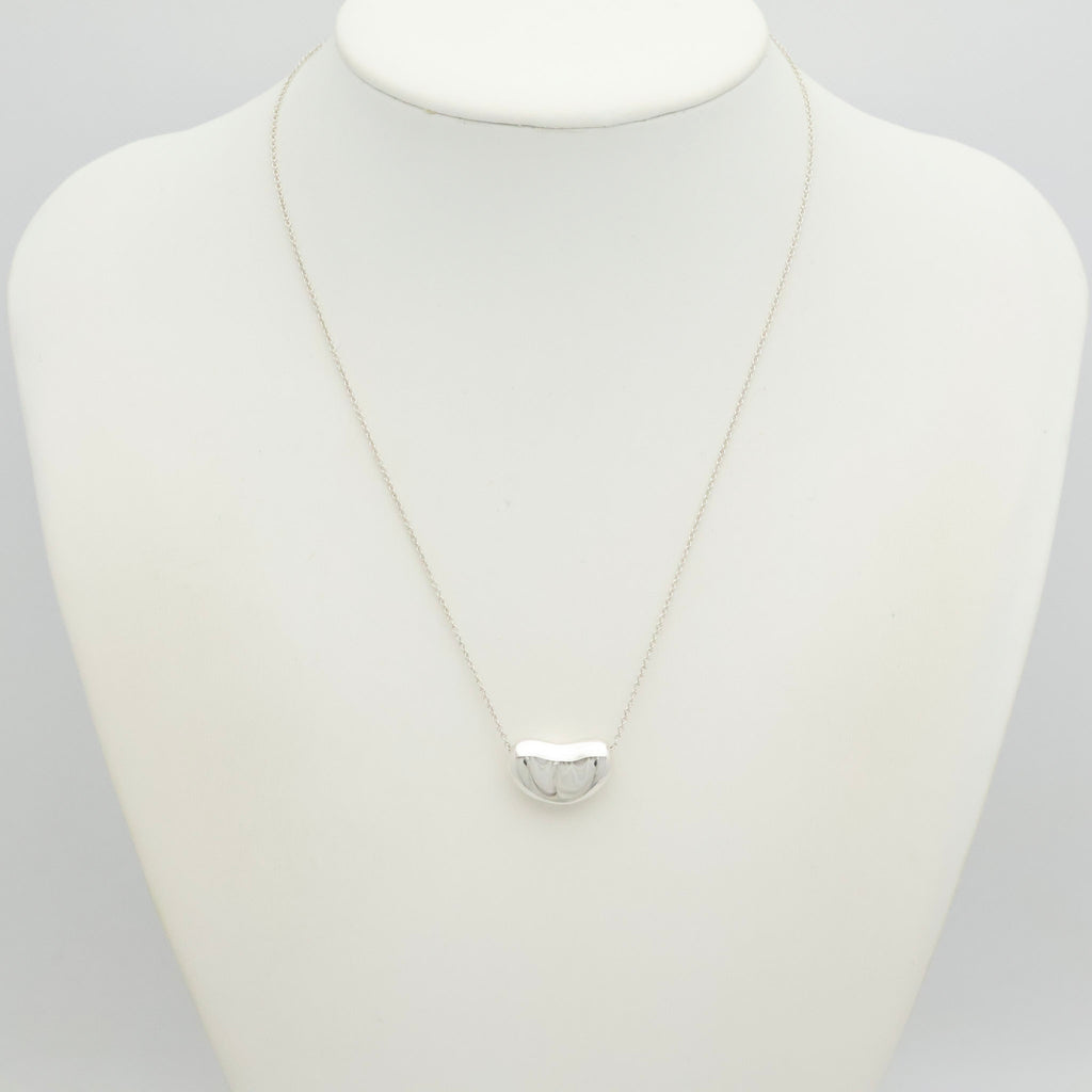  Tiffany & Co. Peretti Large  Bean Necklace  Sterling Silver 925 