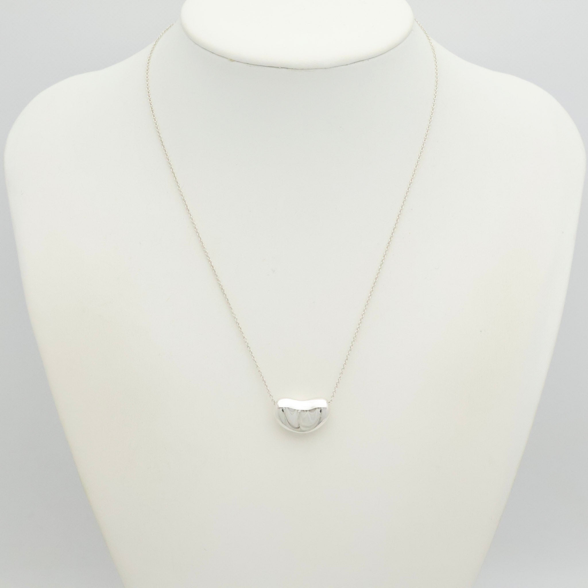  Tiffany & Co. Peretti Large  Bean Necklace  Sterling Silver 925 