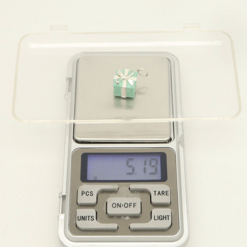 TIFFANY&Co. ギフト ボックス ブルー エナメル チャーム AG925