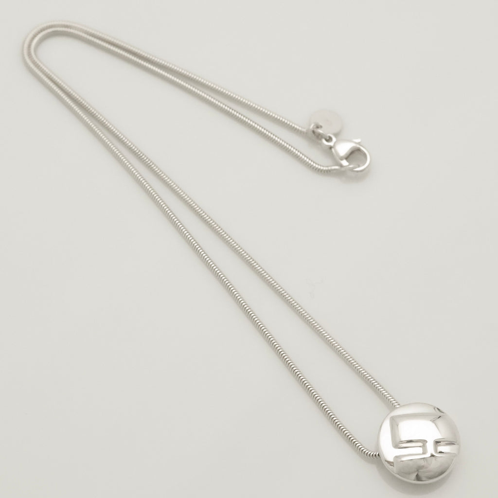 TIFFANY&Co. イニシャル レター H ラウンド スネーク チェーン ネックレス AG925