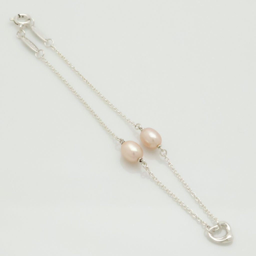 TIFFANY&Co. バイザヤード パール オープン ハート エルサペレッティ ブレスレット AG925