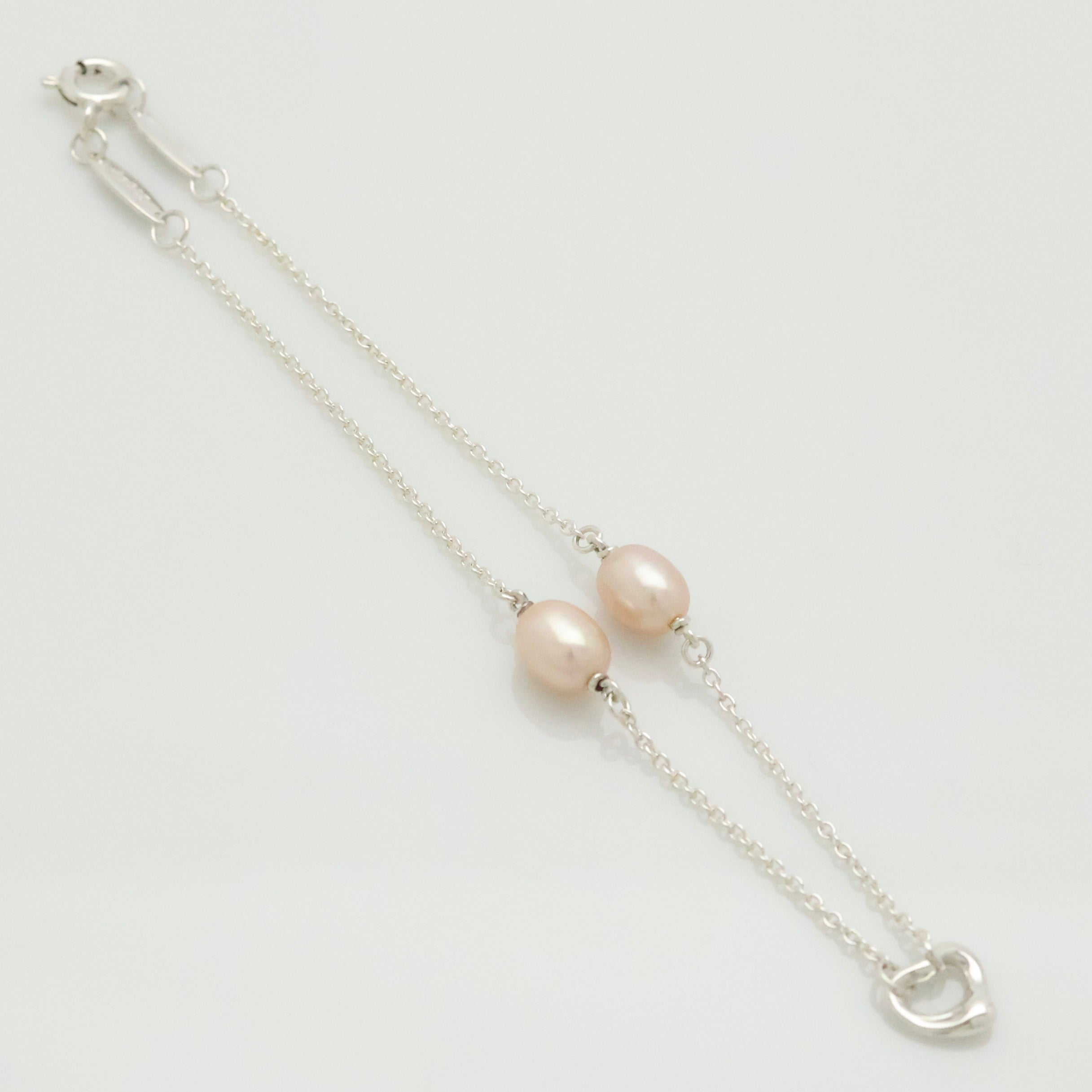 TIFFANY&Co. バイザヤード パール オープン ハート エルサペレッティ ブレスレット AG925