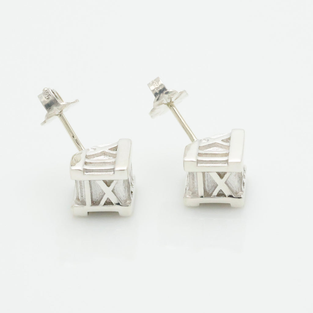 TIFFANY&Co. アトラス キューブ スタッド ピアス AG925