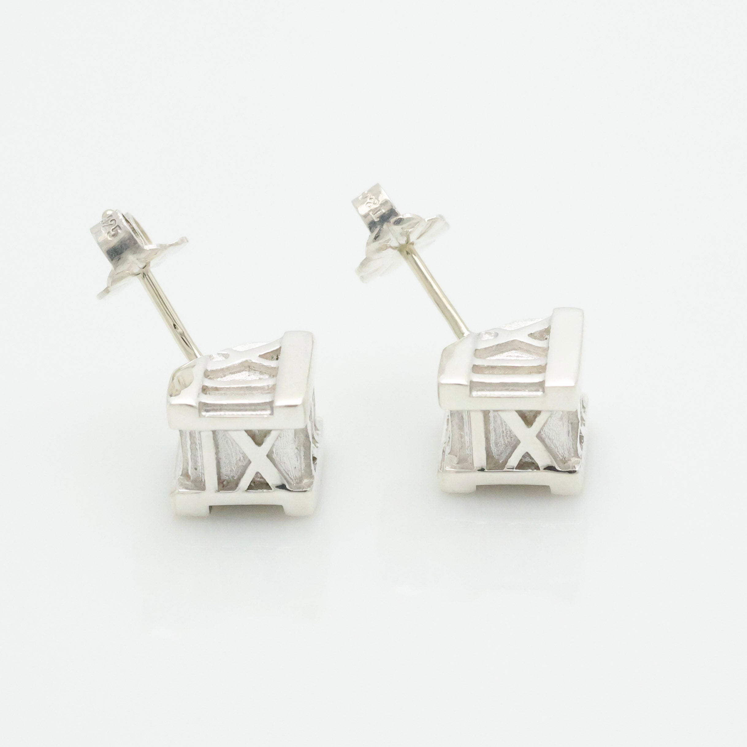 TIFFANY&Co. アトラス キューブ スタッド ピアス AG925