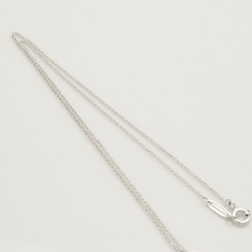 Tiffany & Co. Atlas Round Circle Lariat Necklace Sterling Silver 925