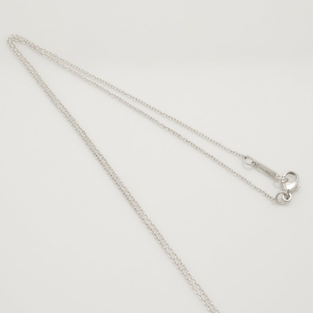 Tiffany & Co. 1837 Round Lock Padlock Pendant Necklace Sterling Silver 925