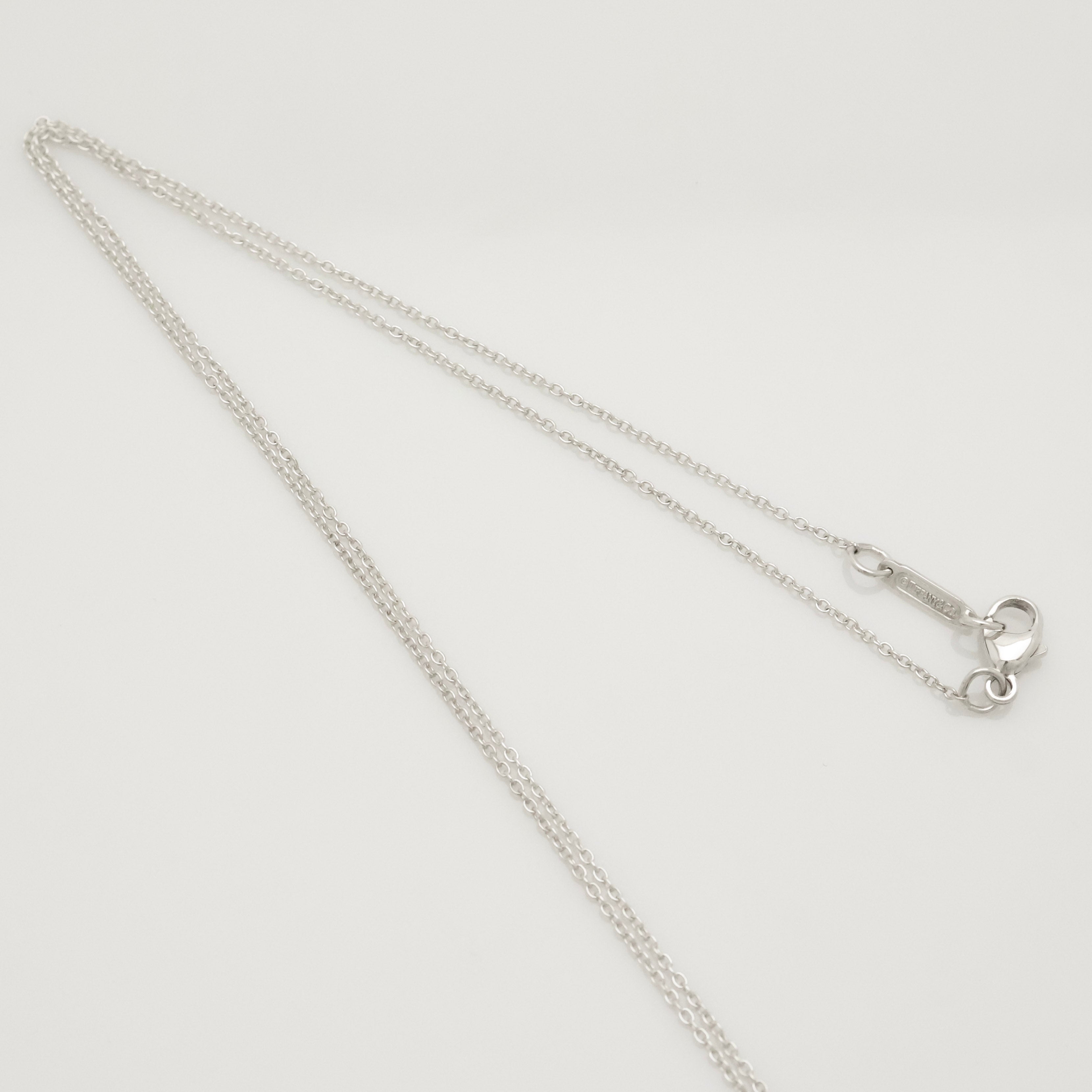 Tiffany & Co. 1837 Round Lock Padlock Pendant Necklace Sterling Silver 925