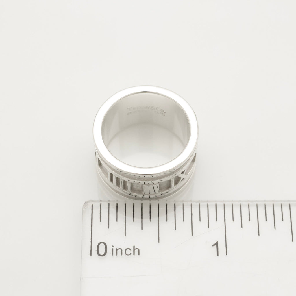 Tiffany & Co. Atlas Wide Ring Size 5 Sterling Silver 925