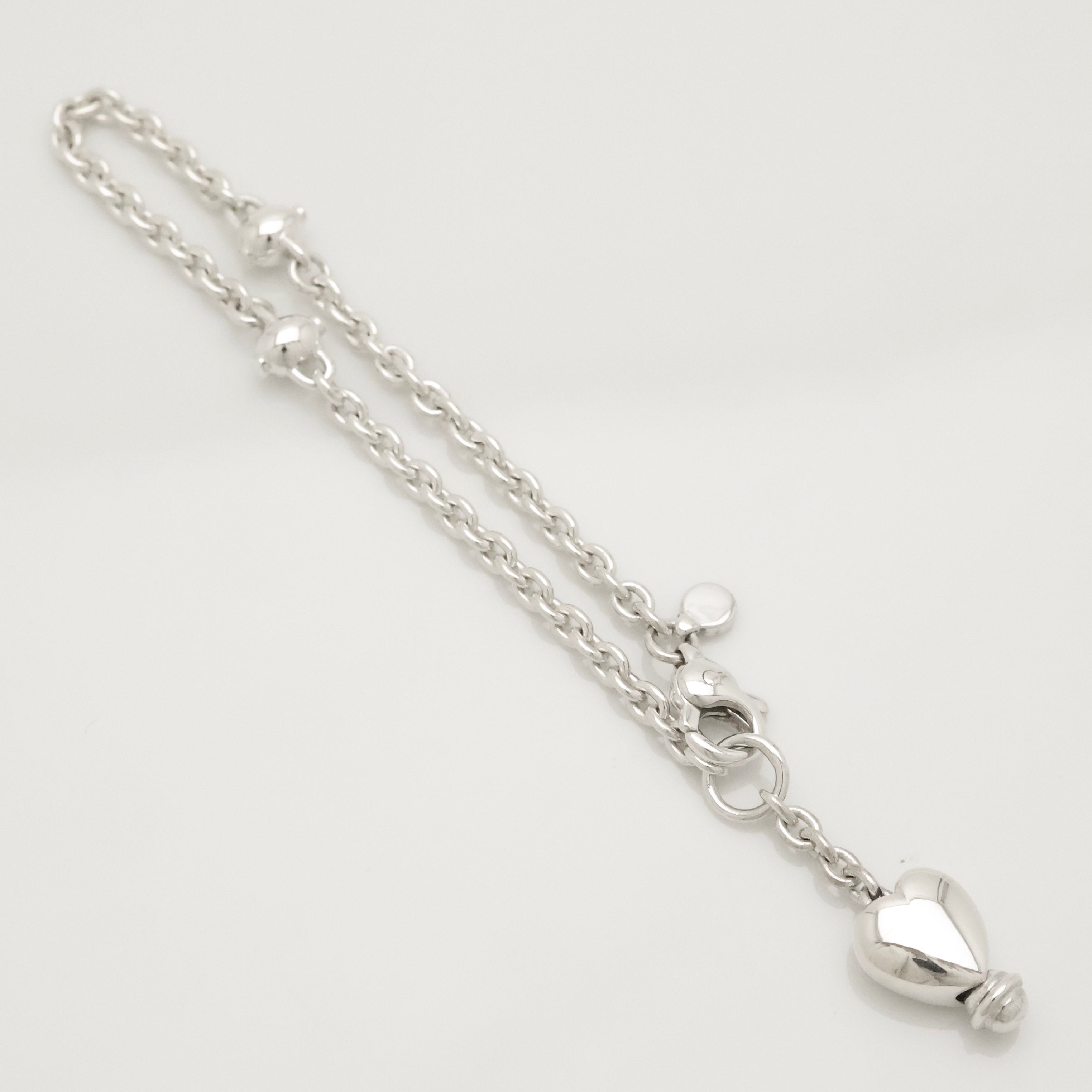 TIFFANY&Co. フル ハート チャーム ブレスレット AG925