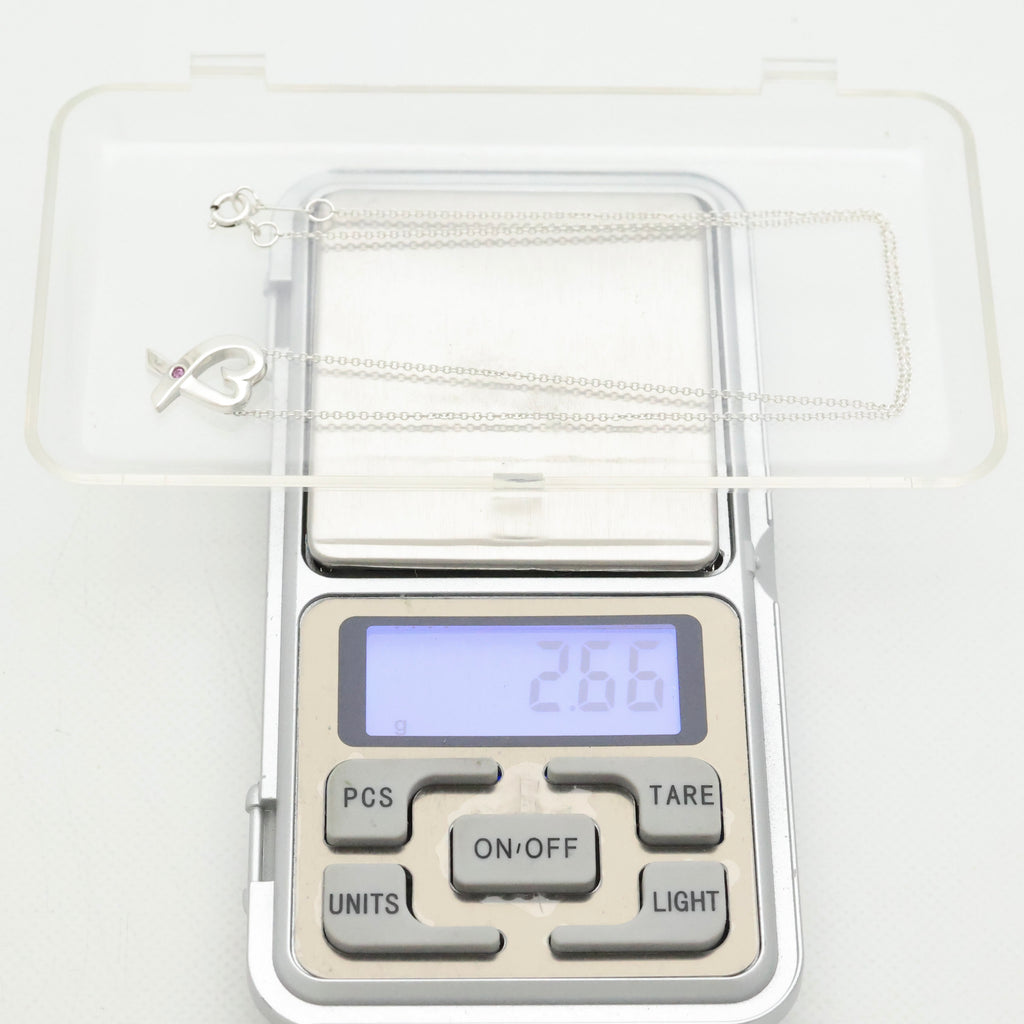 TIFFANY&Co. ラビング ハート ピンク サファイア パロマピカソ ネックレス AG925