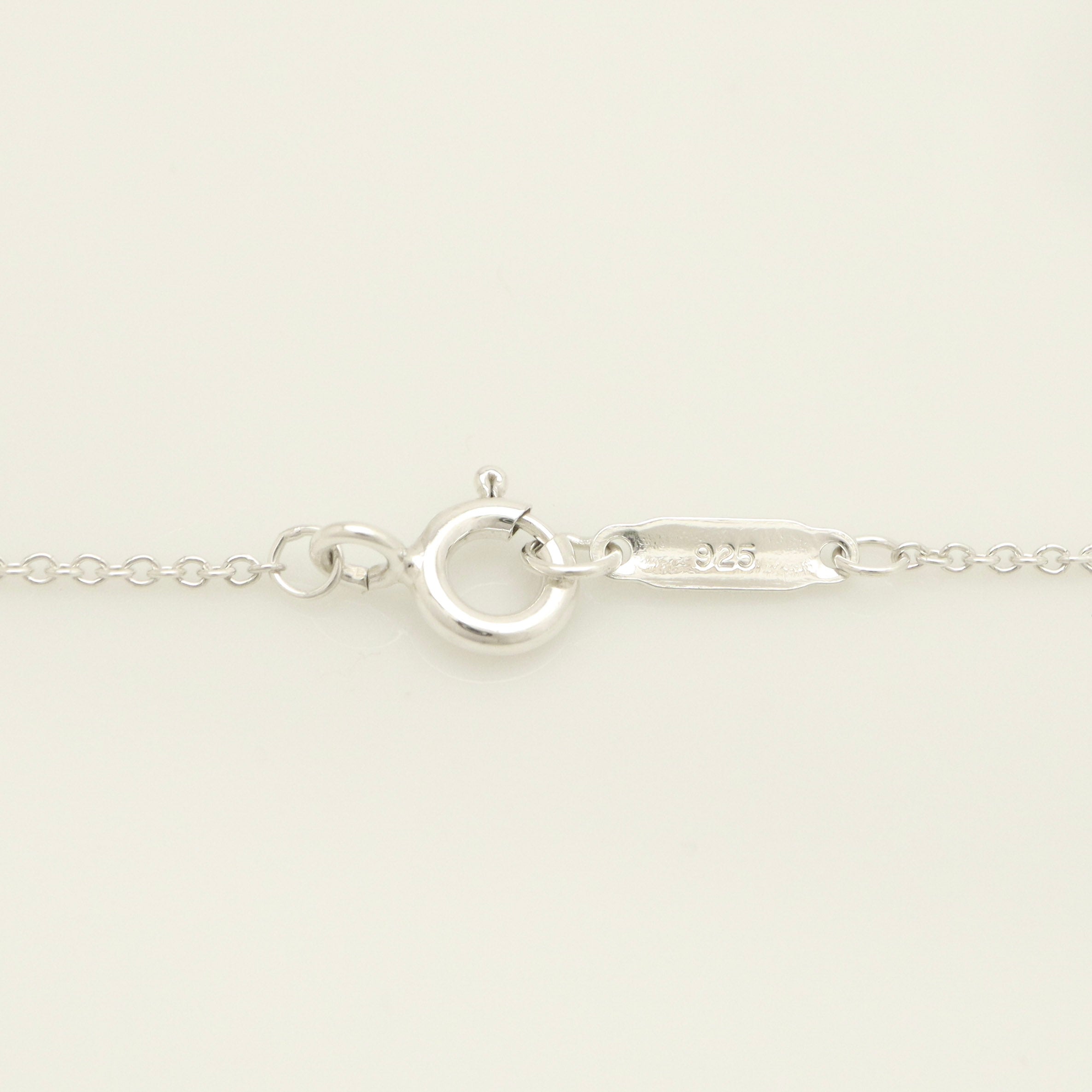 Tiffany & Co. Notes New York Large Wavy Round Circle Necklace Sterling Silver 925