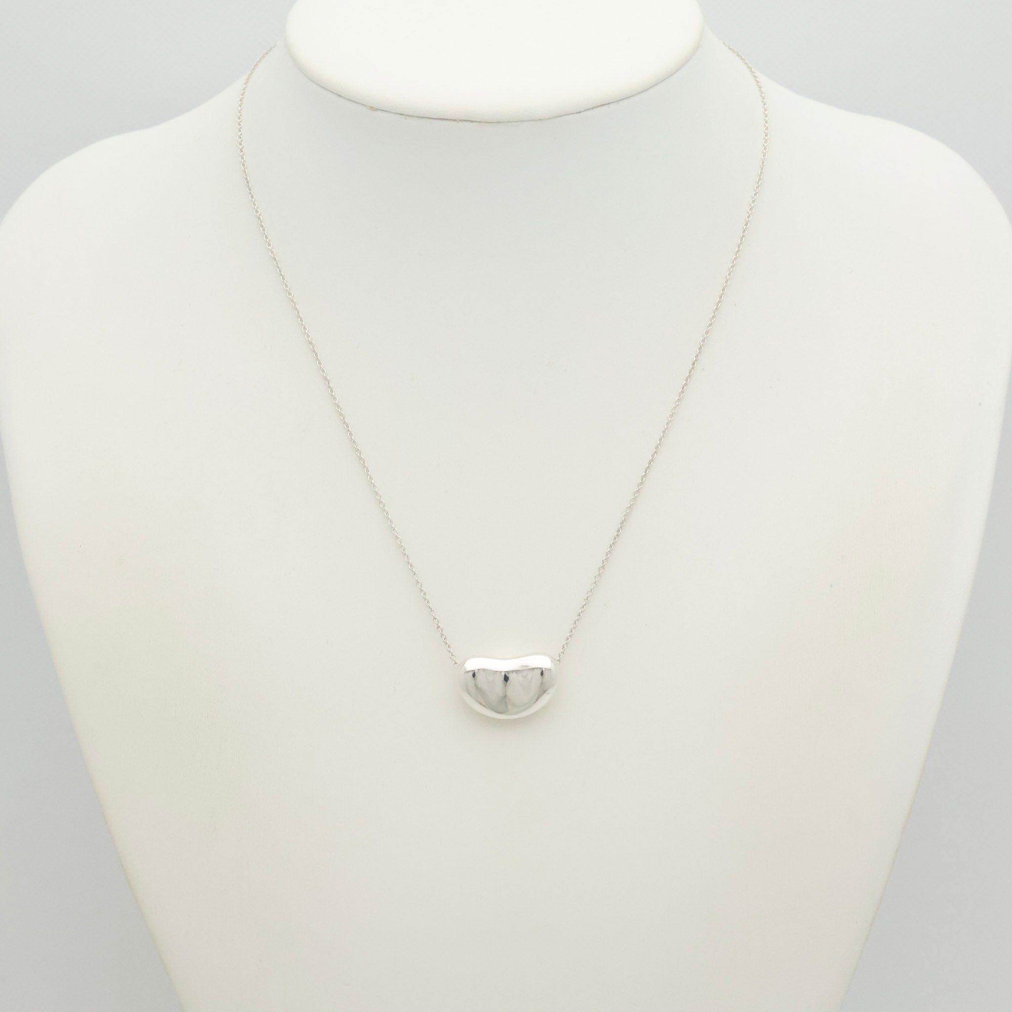  Tiffany & Co. Peretti Large Bean Necklace Sterling Silver 925 