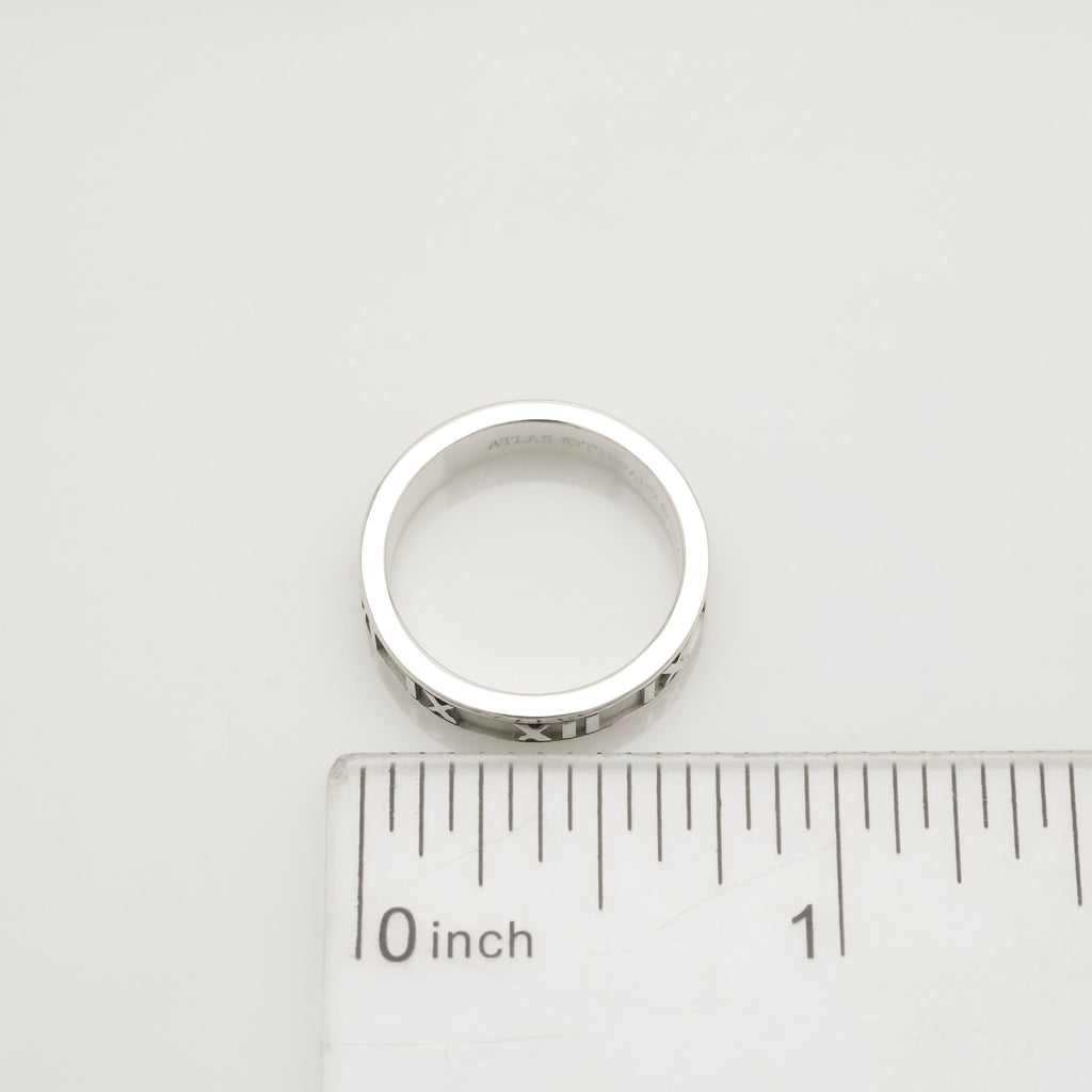 Tiffany & Co. Atlas Ring Size US 5.25 Sterling Silver 925