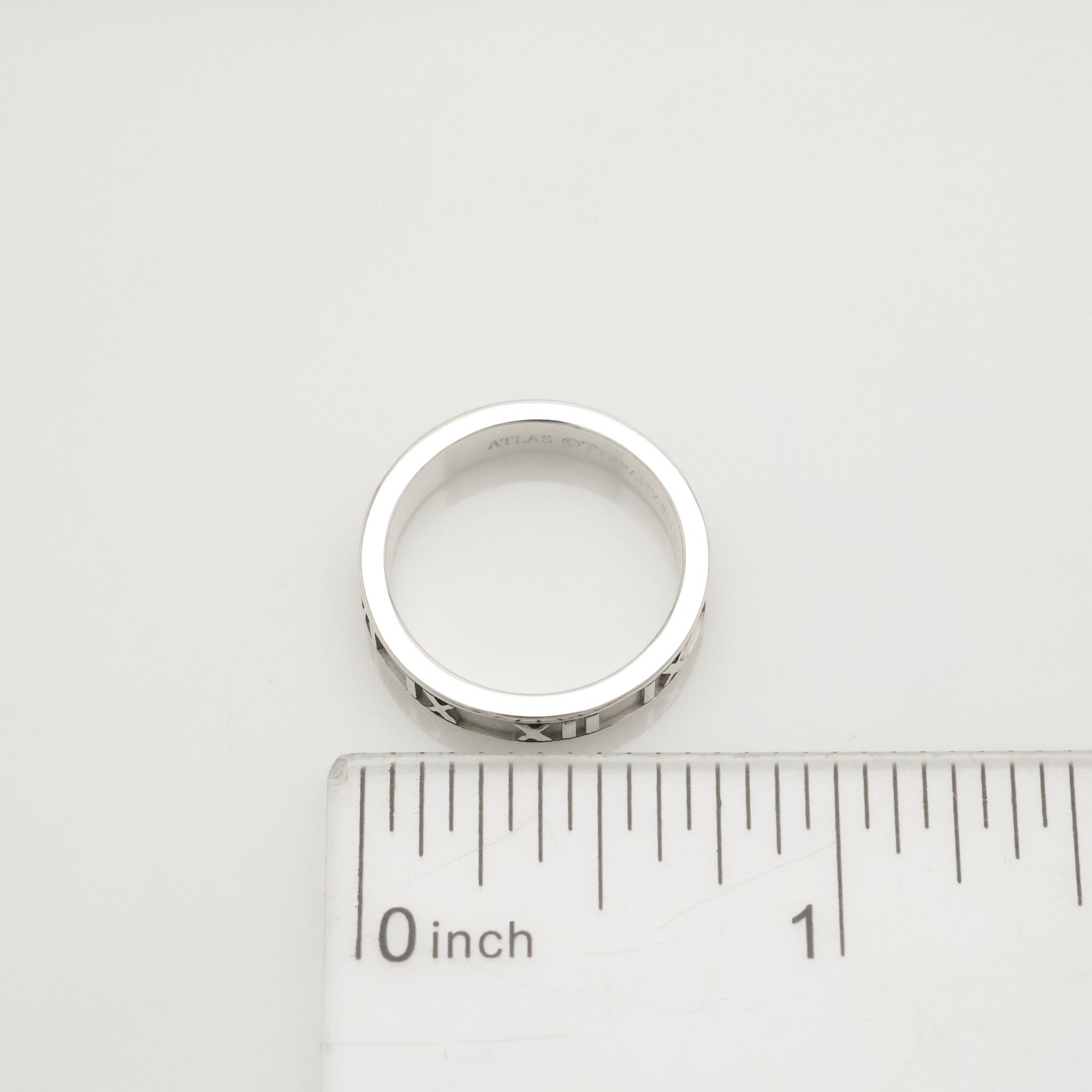 Tiffany & Co. Atlas Ring Size US 5.25 Sterling Silver 925