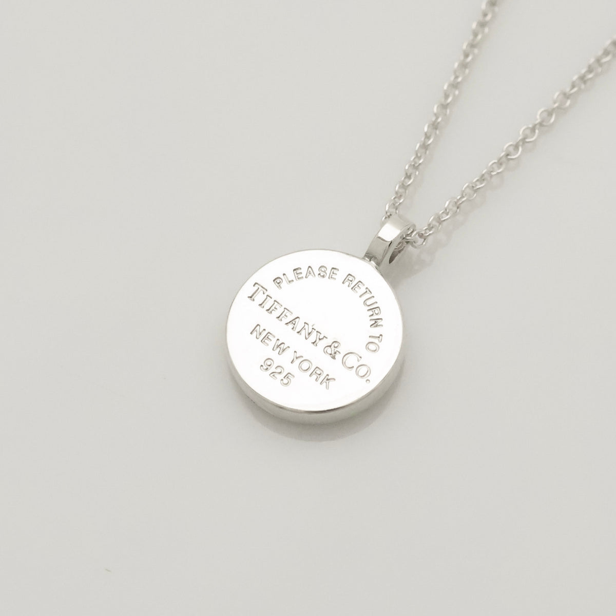 Tiffany & Co. Return to Round Necklace Sterling Silver 925 