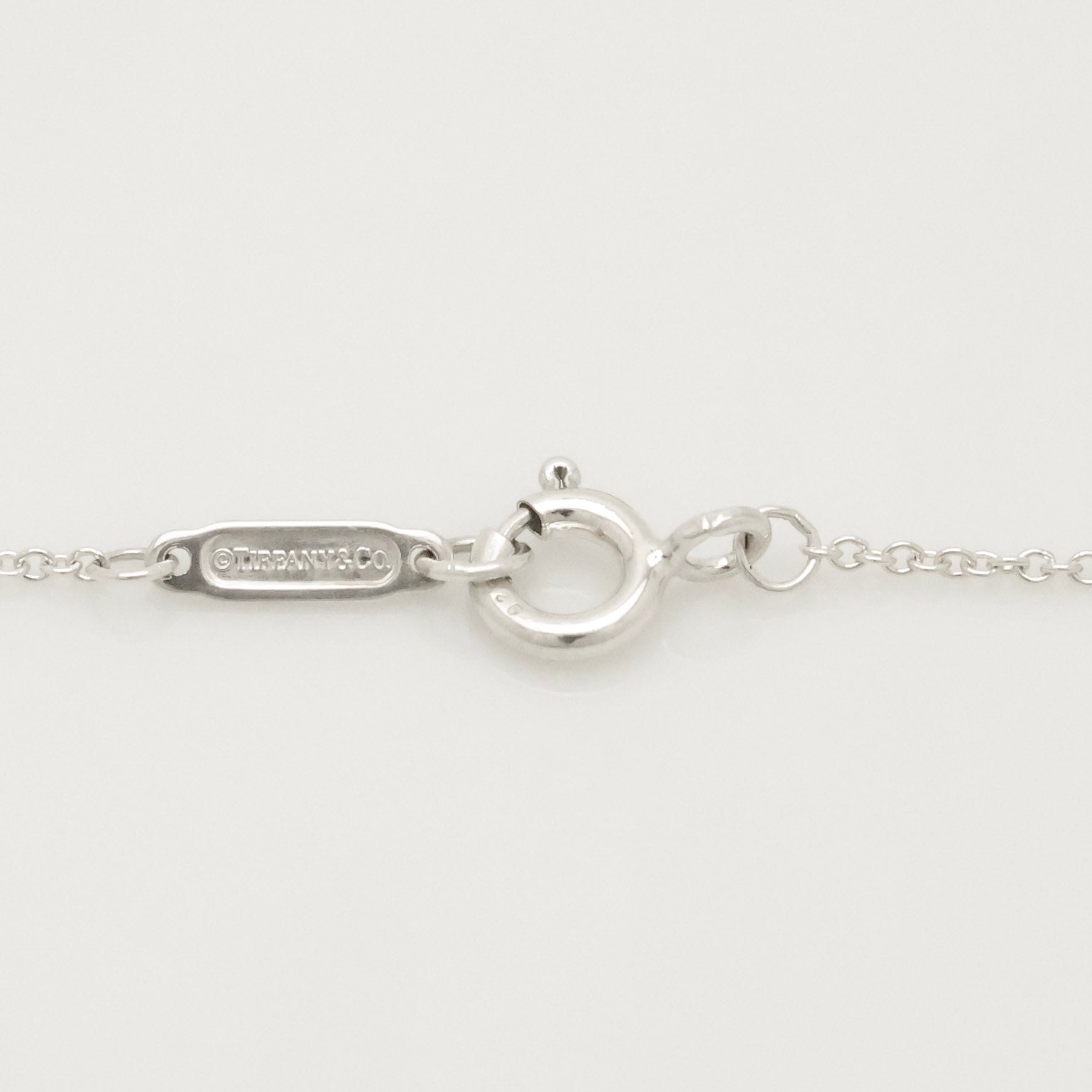 TIFFANY&Co. ハート キー 1P ダイヤモンド ネックレス AG925
