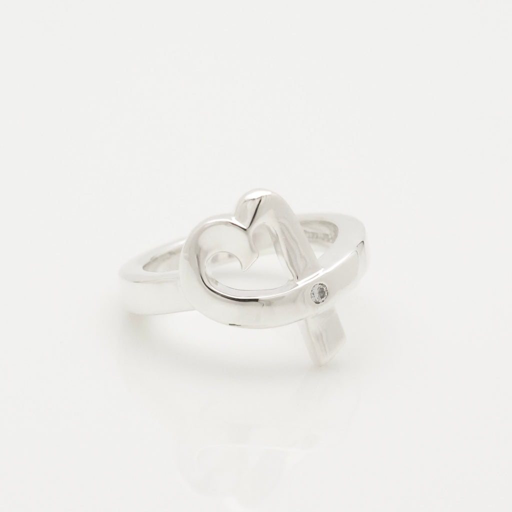 TIFFANY&Co. ラビングハート パロマピカソ 1P ダイヤモンド リング 10 号 AG925