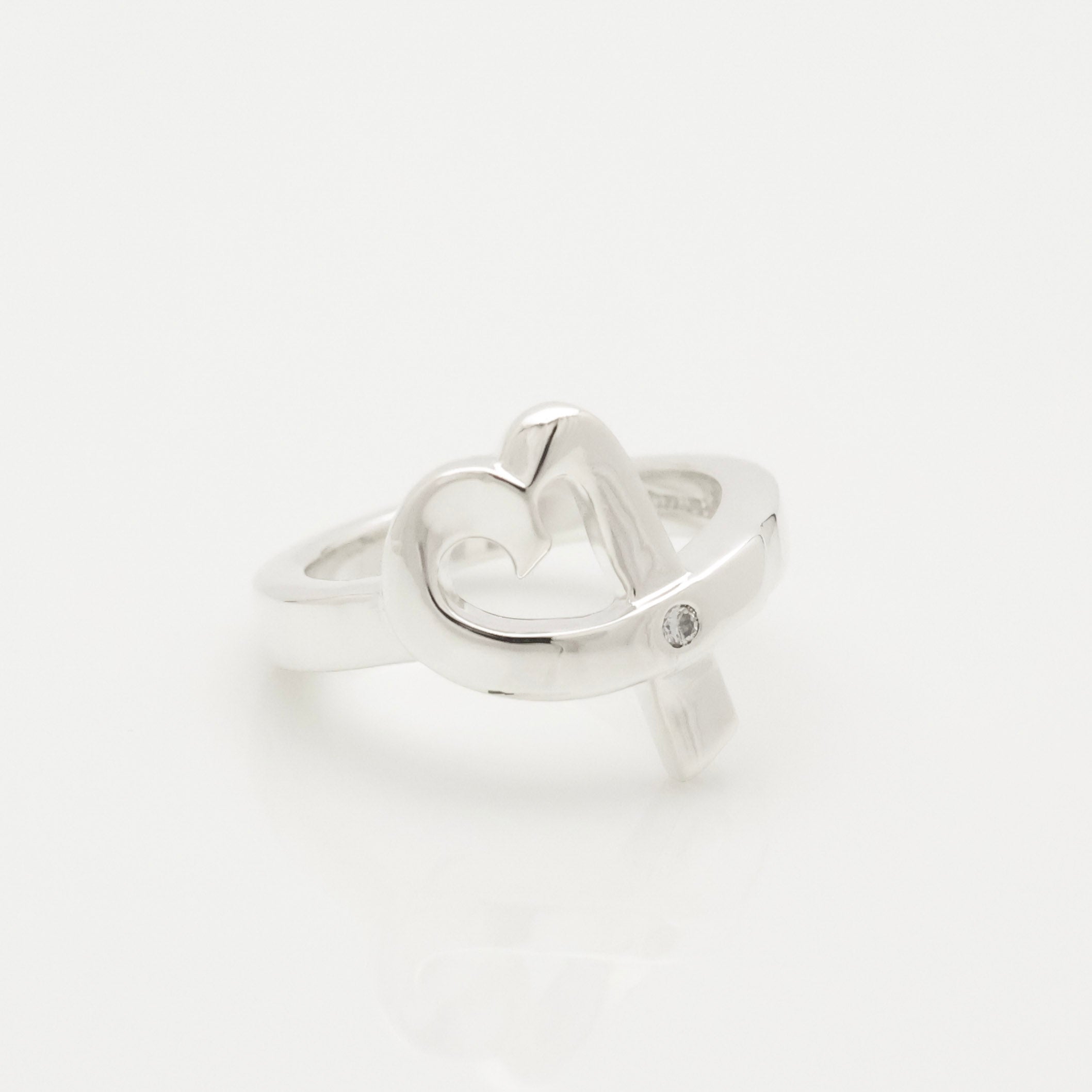 TIFFANY&Co. ラビングハート パロマピカソ 1P ダイヤモンド リング 10 号 AG925