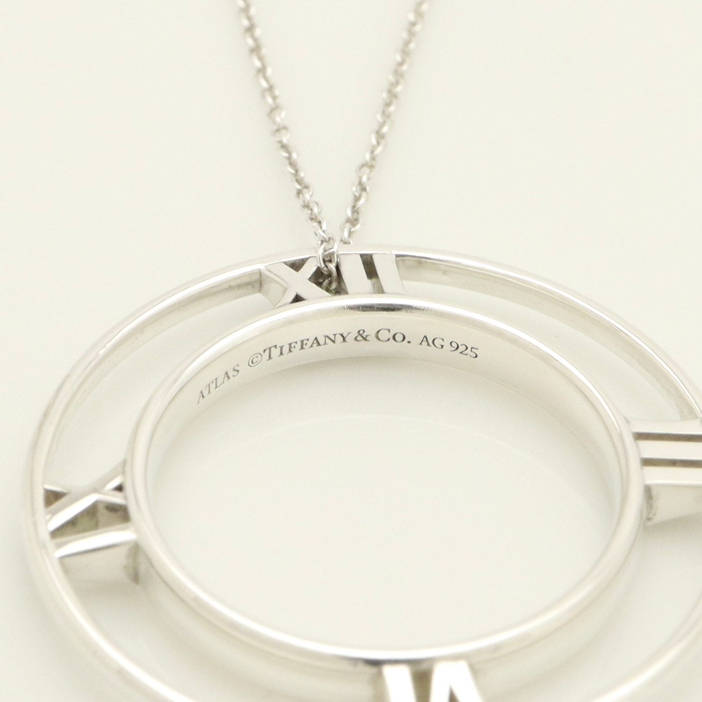 TIFFANY&Co. オープン アトラス メダリオン サークル ネックレス AG925