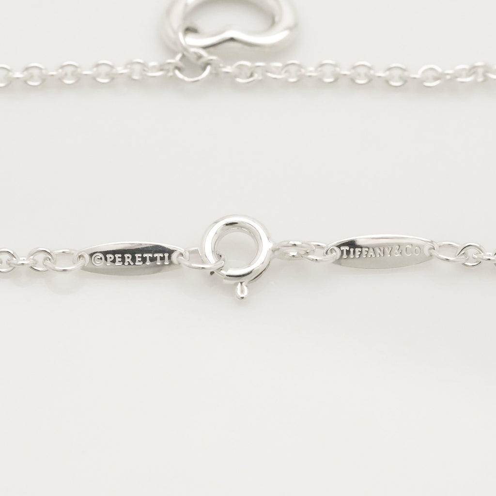 Tiffany & Co. Peretti 11mm Open Heart Bracelet Sterling Silver 925