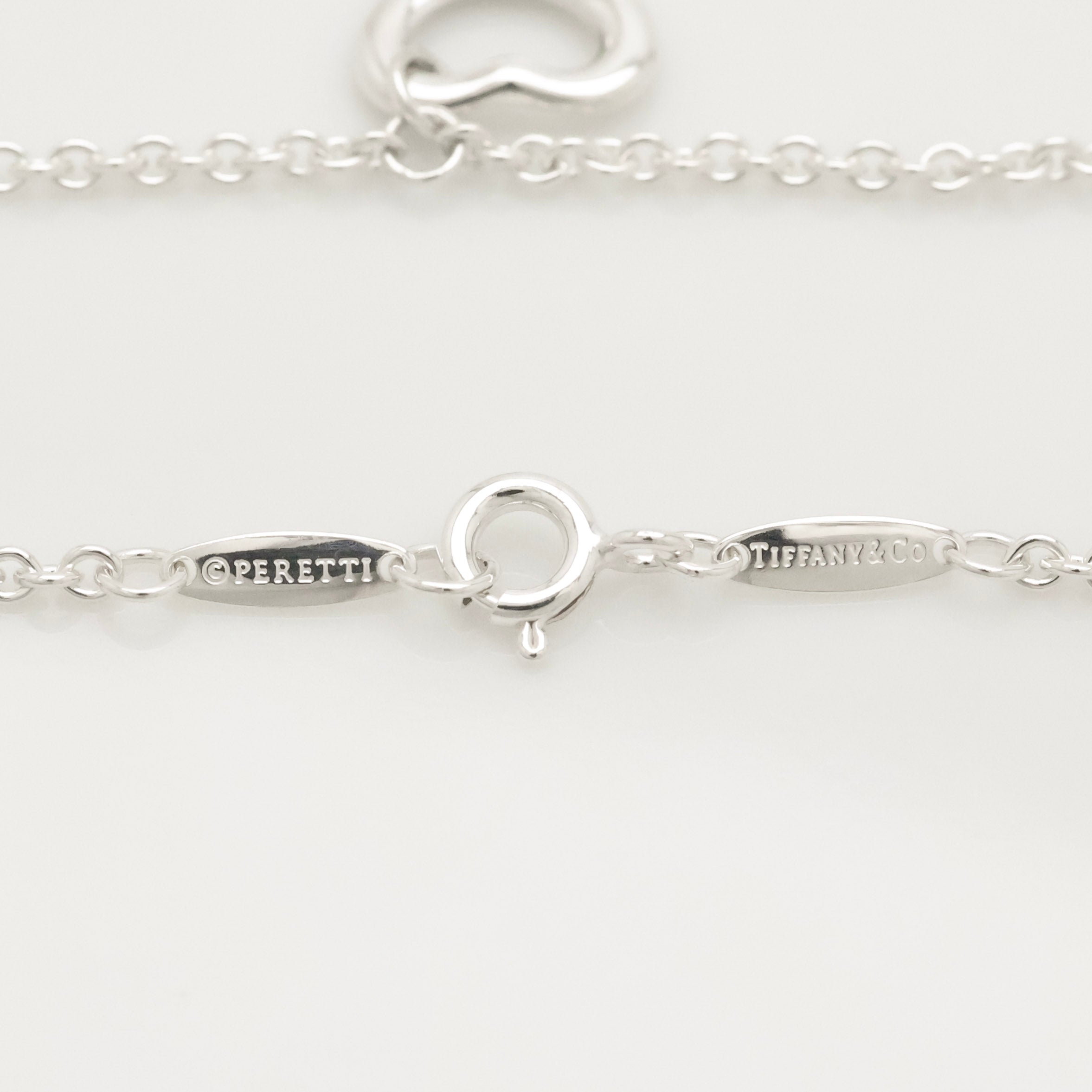 Tiffany & Co. Peretti 11mm Open Heart Bracelet Sterling Silver 925