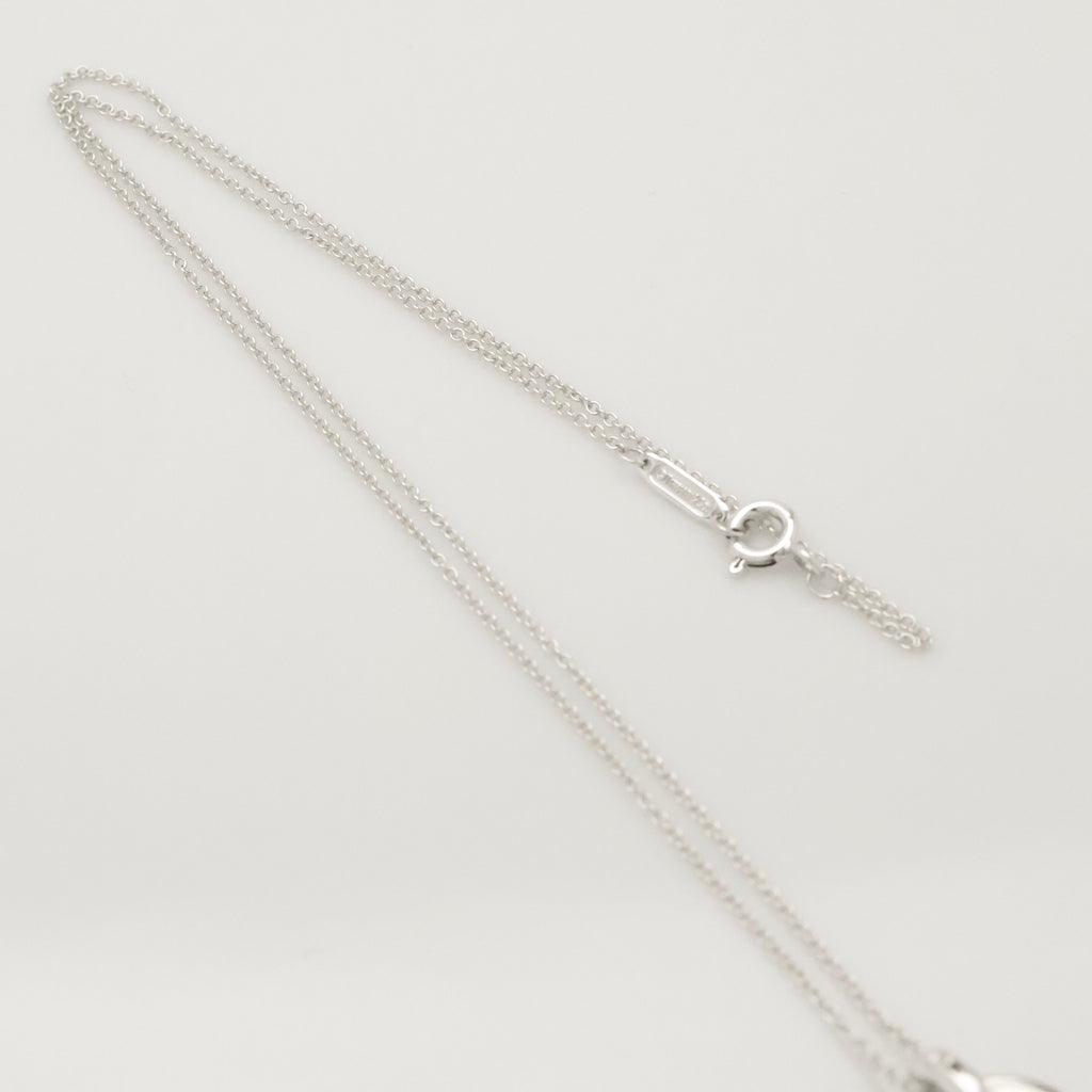 Tiffany & Co. Notes I LOVE YOU Double Heart Tag Necklace Sterling Silver 925