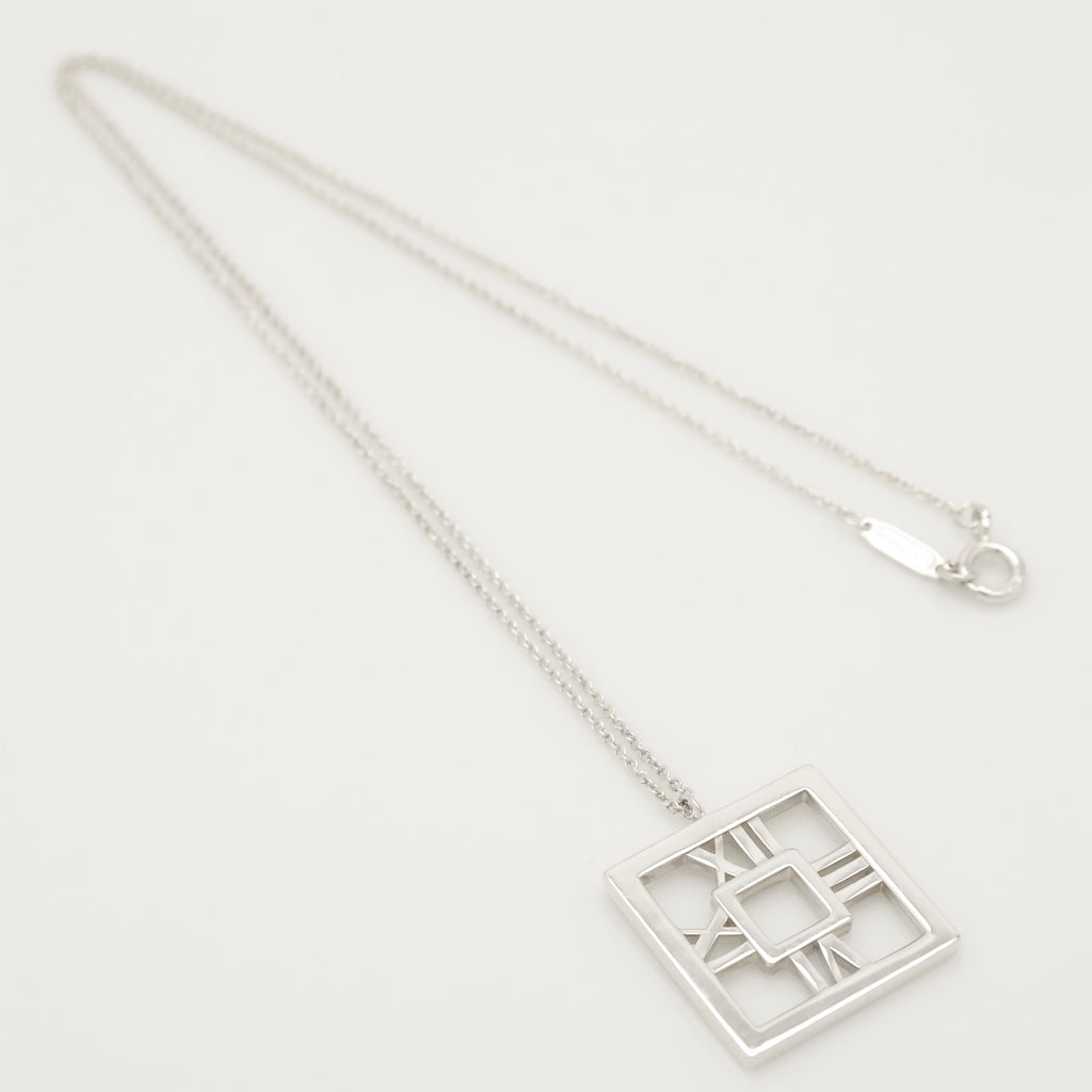 TIFFANY&Co. アトラス オープン スクエア ネックレス AG925