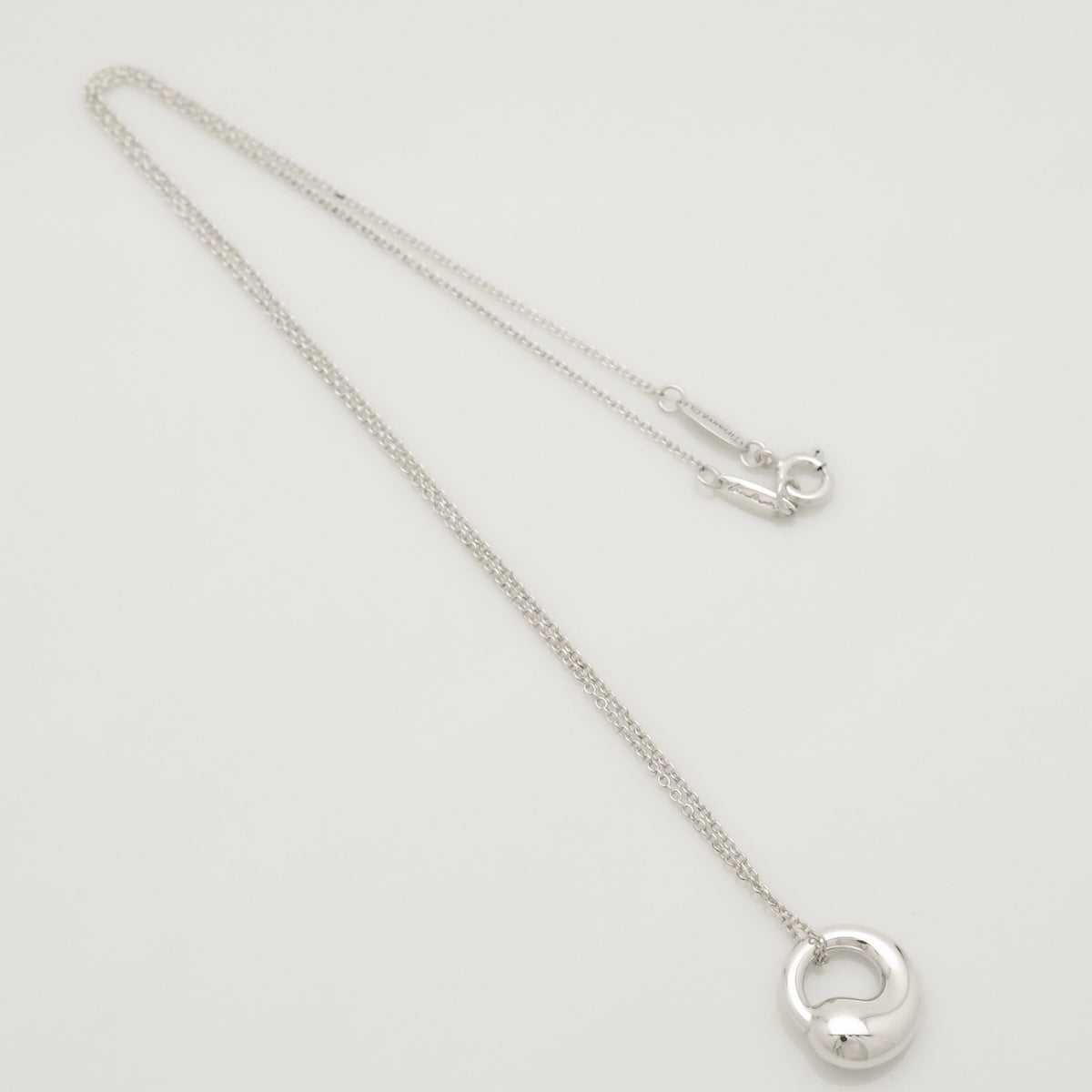  Tiffany & Co. Eternal Circle Necklace Pendant  Sterling Silver 925