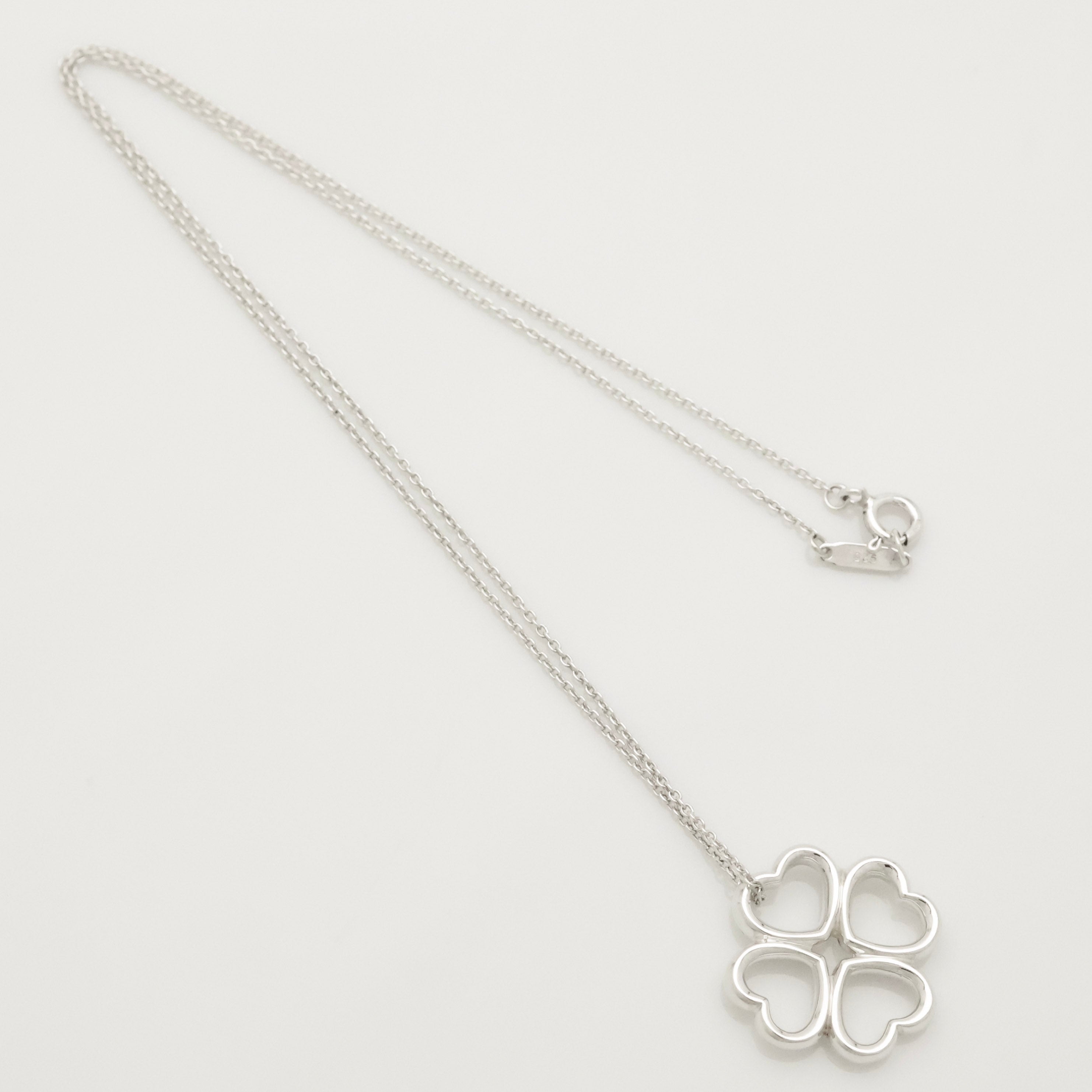 TIFFANY&Co. クローバー ハート ネックレス AG925