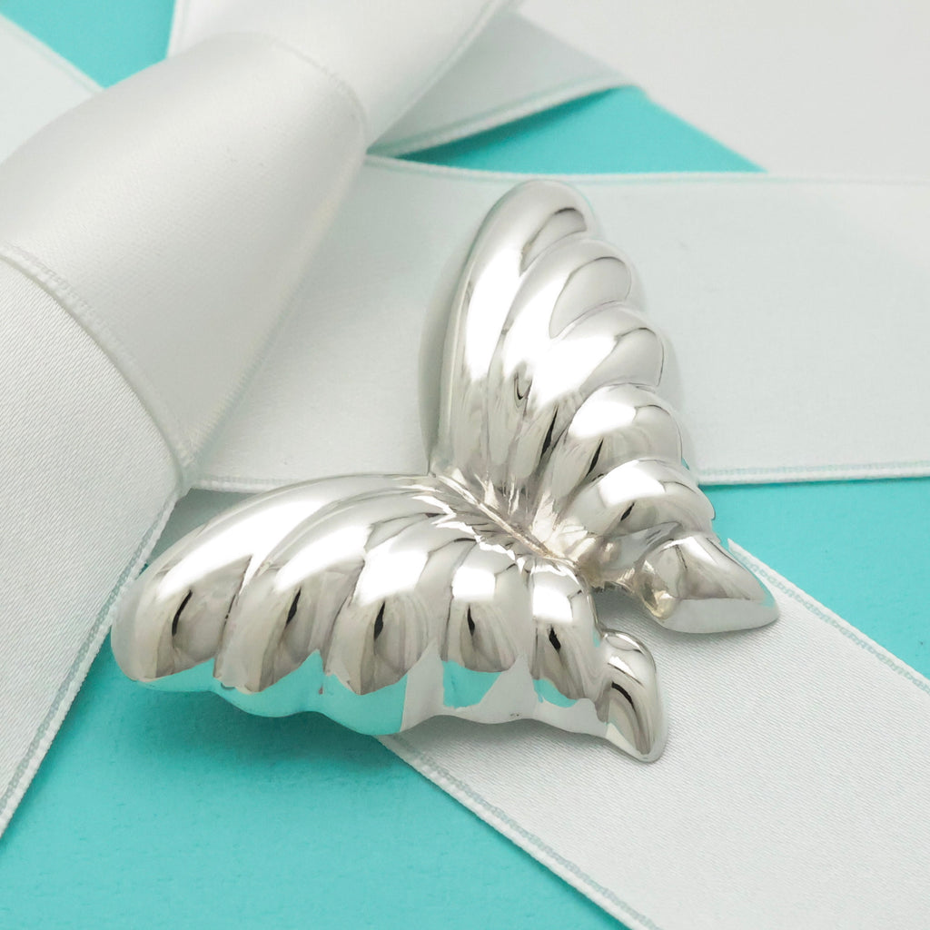 Tiffany & Co. Butterfly Pin Brooch Sterling Sterling Silver 925 