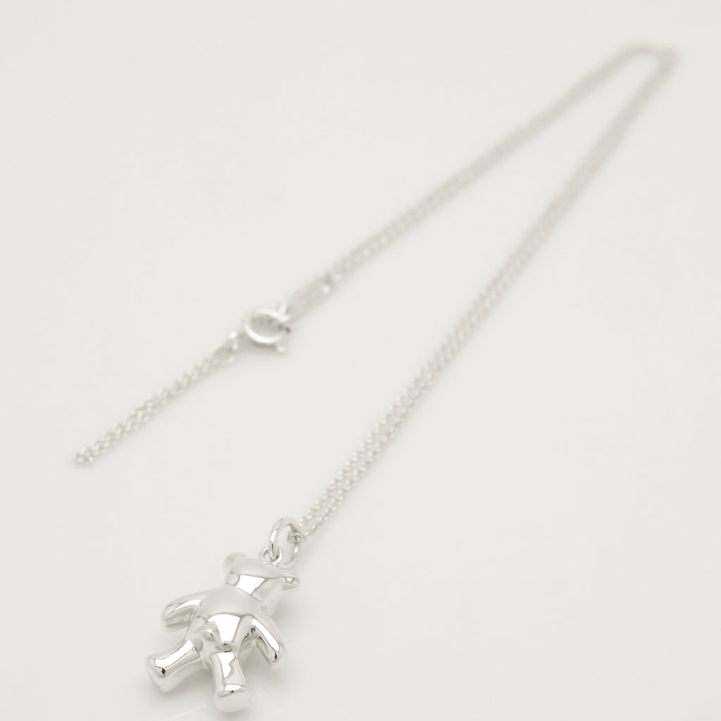 Tiffany & Co. Teddy Bear Pendant Necklace Sterling Silver 925 