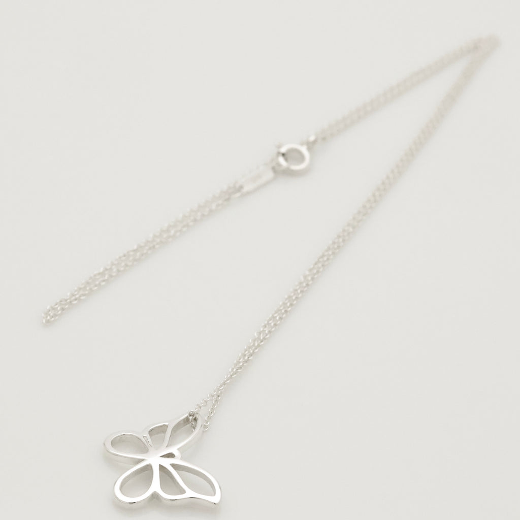 Tiffany & Co. Large Butterfly Necklace Pendant  Sterling Silver 925