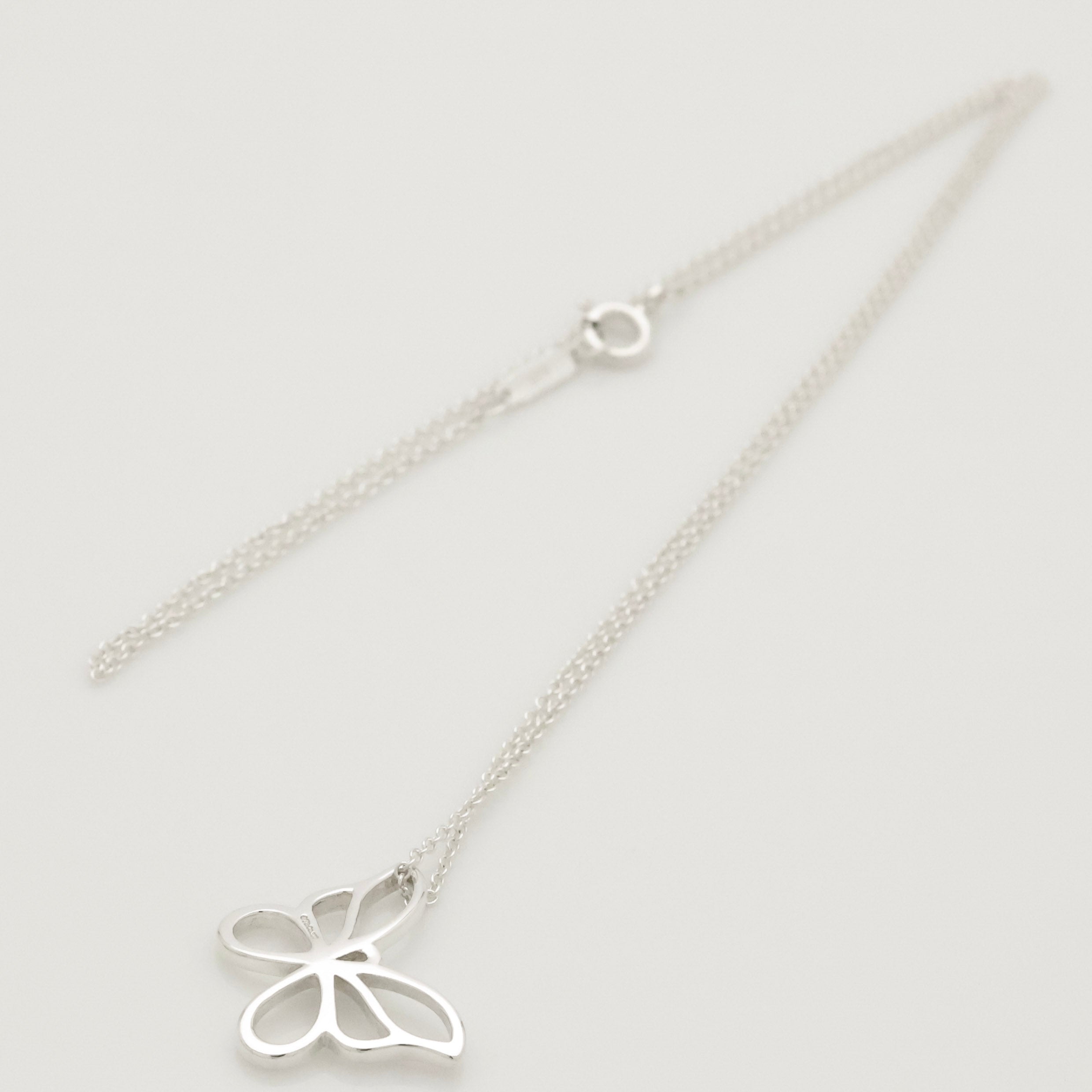 Tiffany & Co. Large Butterfly Necklace Pendant  Sterling Silver 925