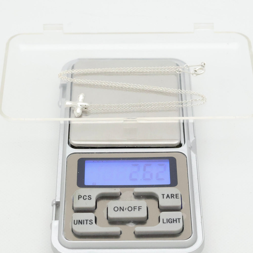  Tiffany & Co Peretti Dove Bird Cross Necklace Sterling Silver 925 