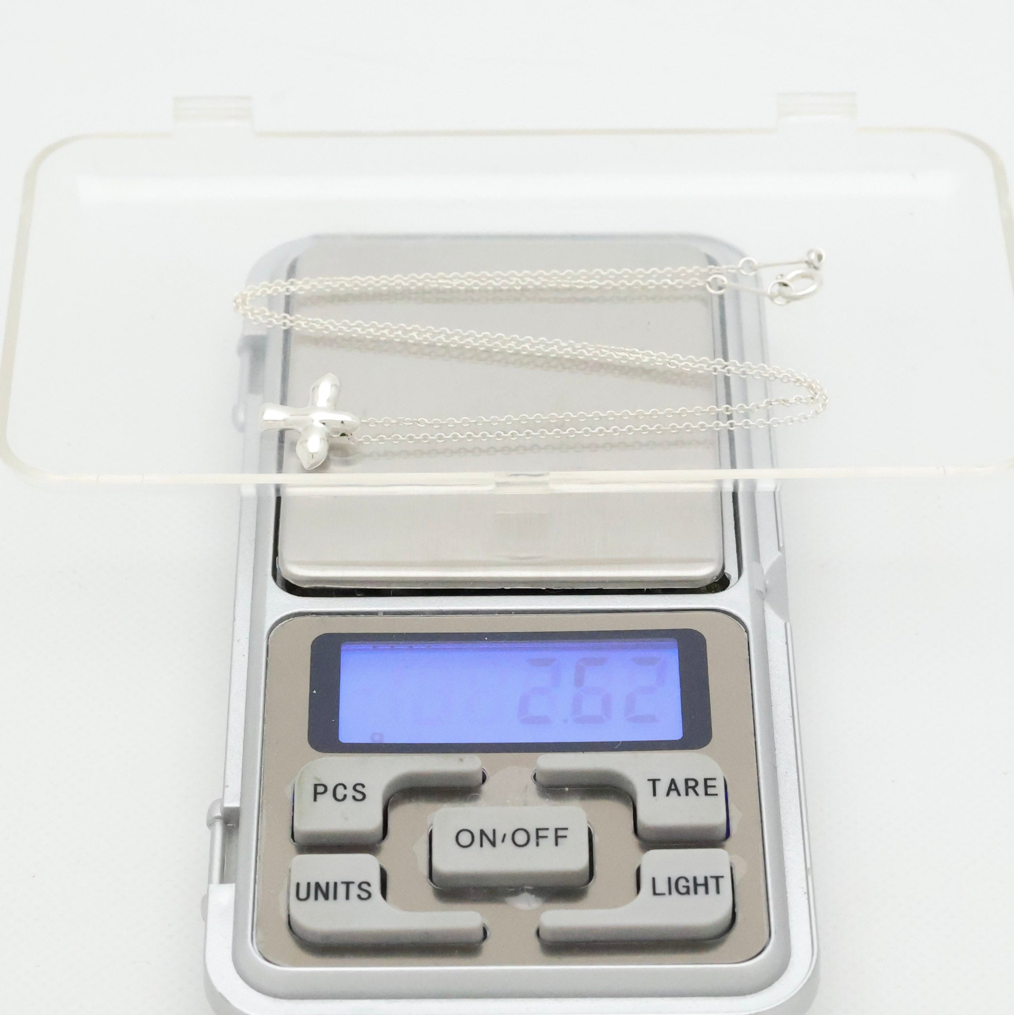  Tiffany & Co Peretti Dove Bird Cross Necklace Sterling Silver 925 