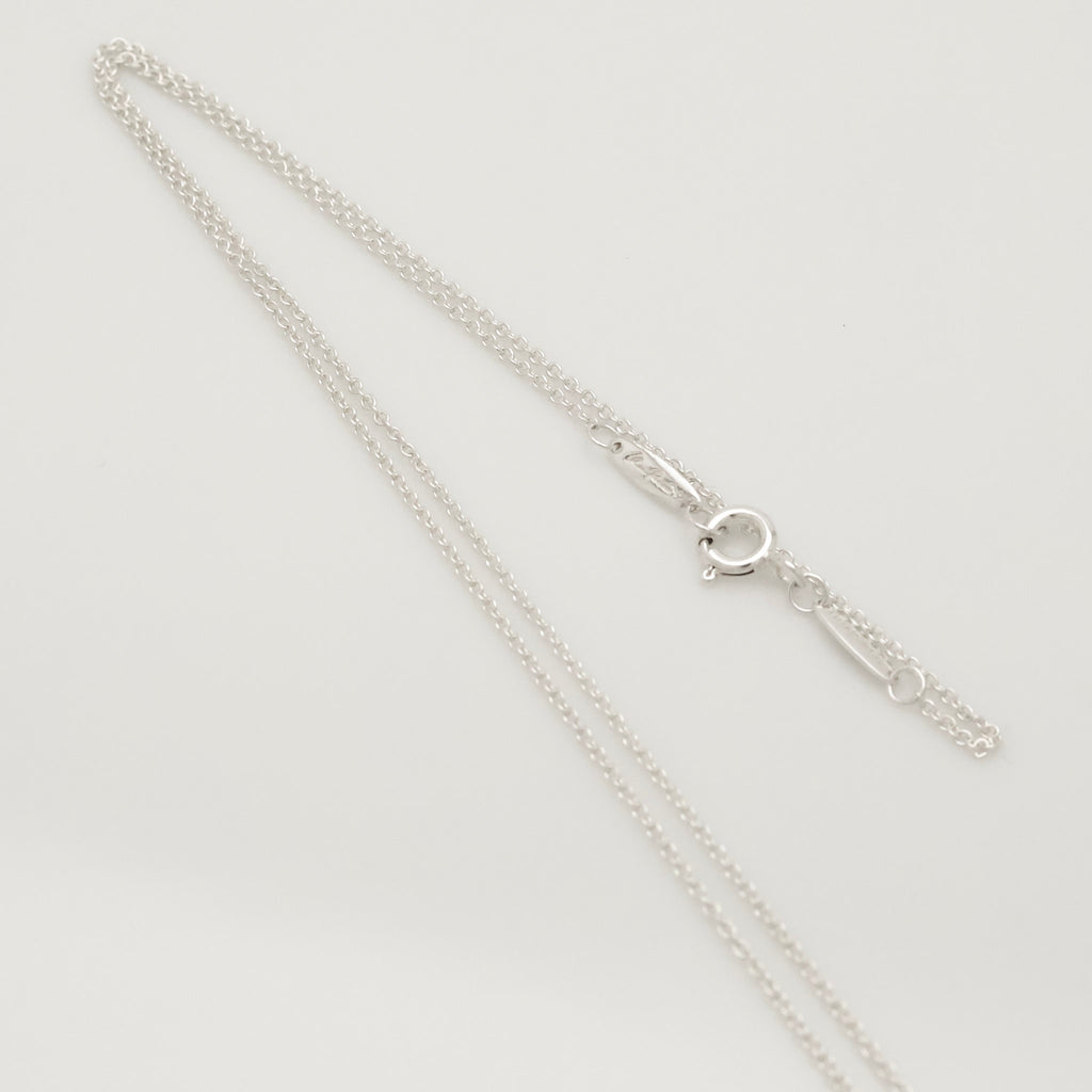 Tiffany & Co. Initial Letter "J" Necklace Pendant Sterling Silver 925