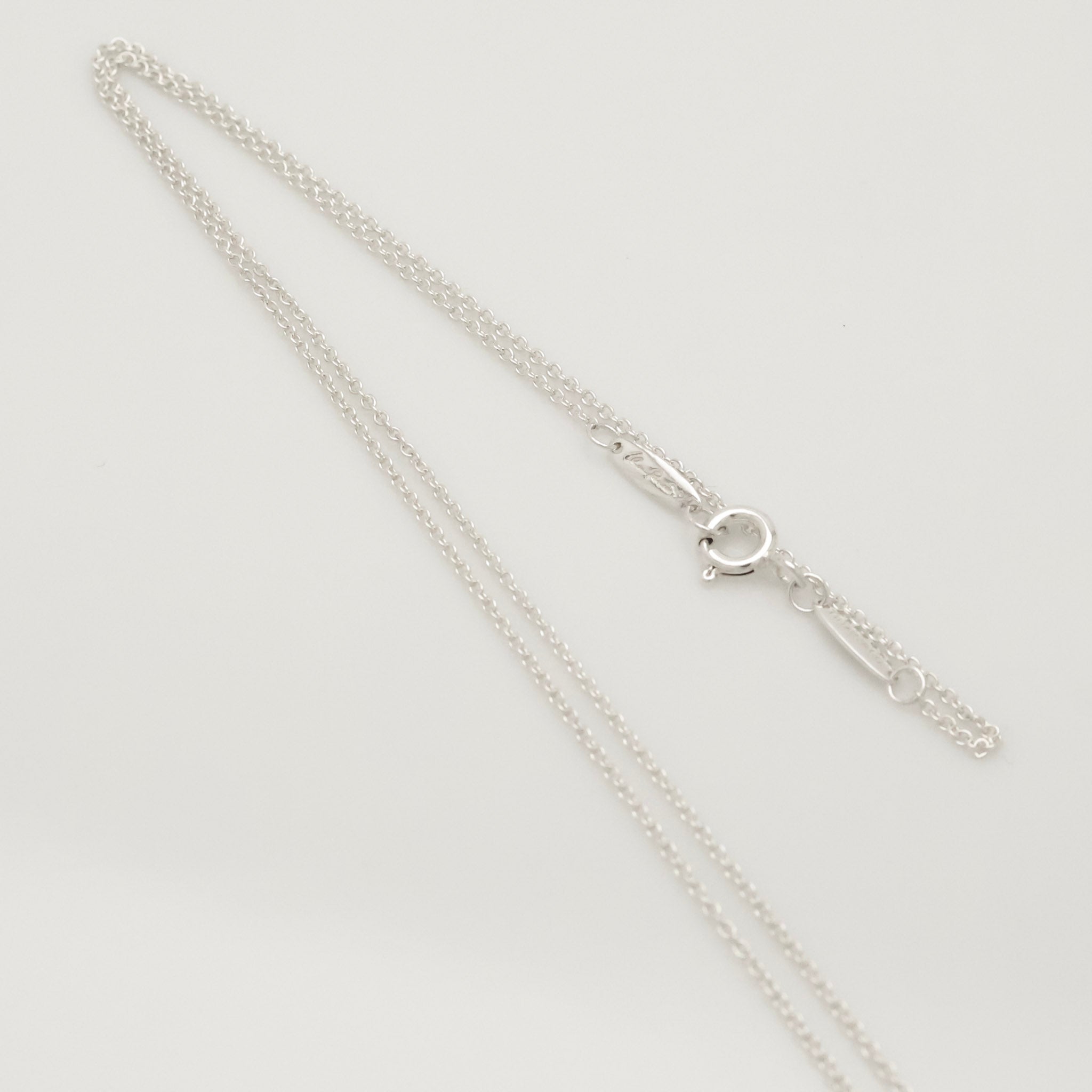 Tiffany & Co. Initial Letter "J" Necklace Pendant Sterling Silver 925