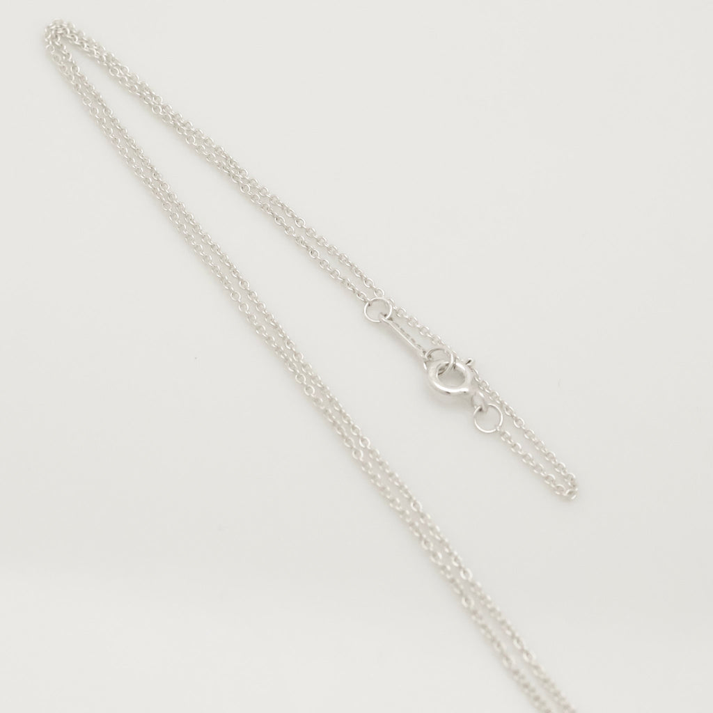 Tiffany & Co. Crown of Heart Pink Sapphire Necklace Sterling Silver 925