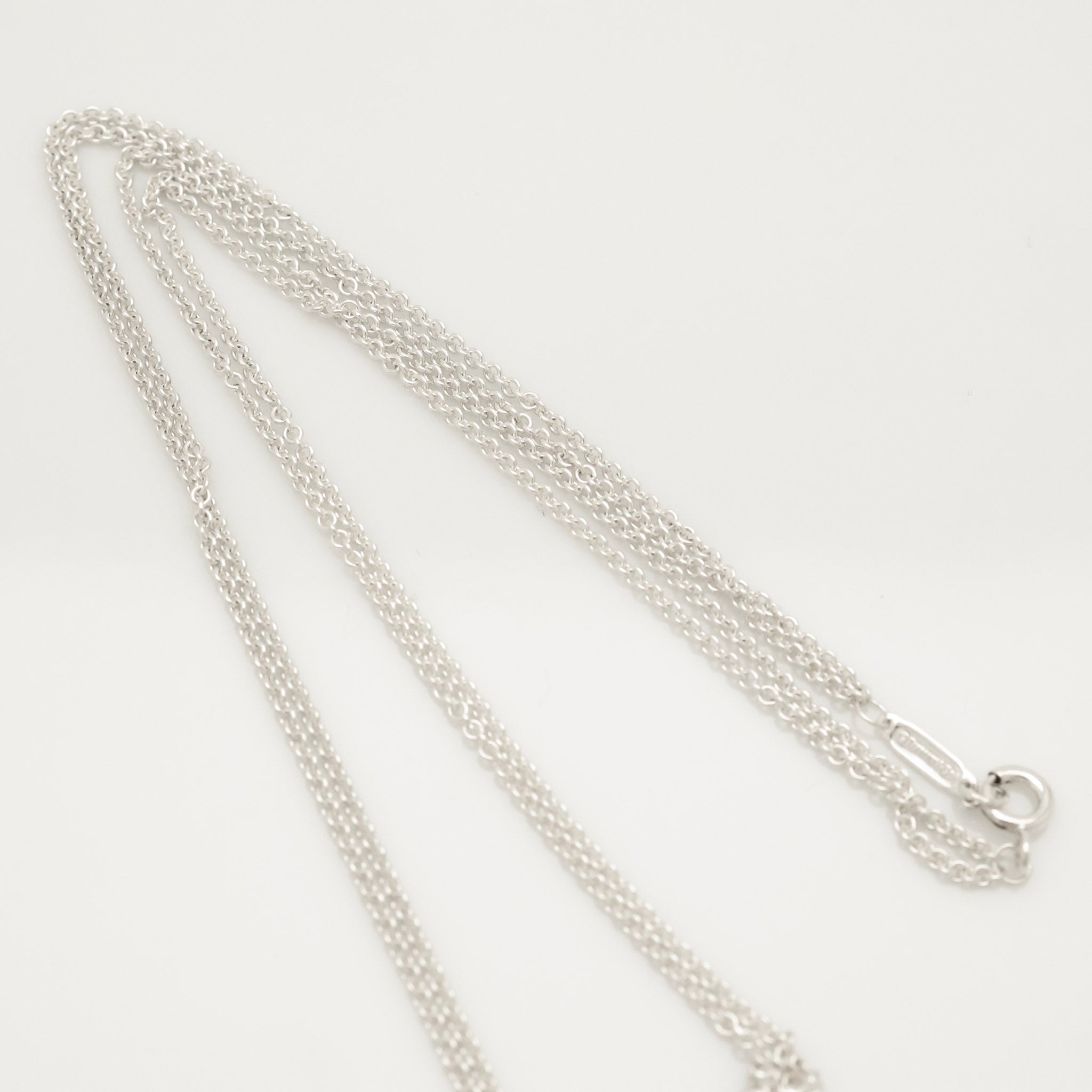 Tiffany & Co. Infinity Double Chain Necklace Sterling Silver 925