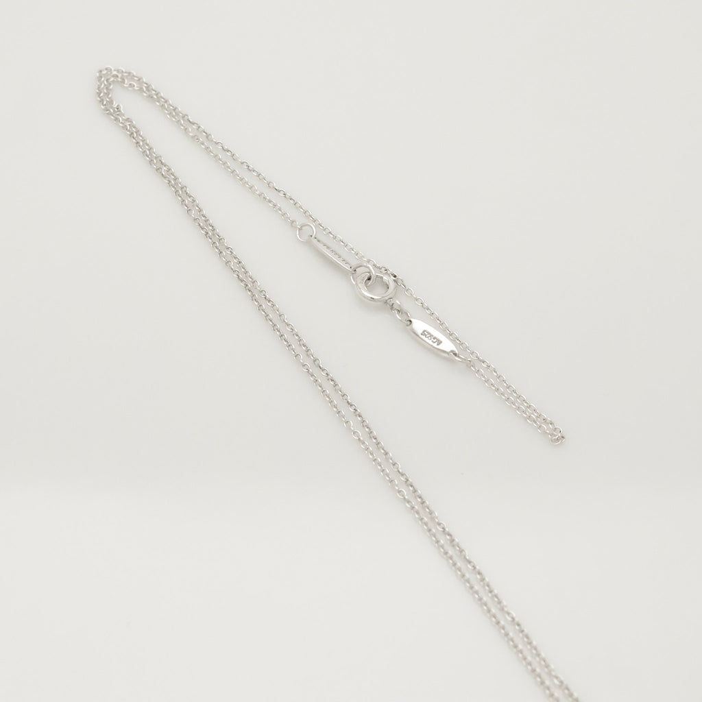 Tiffany & Co. Open Heart Pendant Necklace Sterling Silver 925