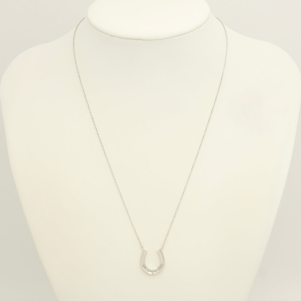 Tiffany & Co.  Sterling Silver 1837 Horseshoe Pendant Necklace