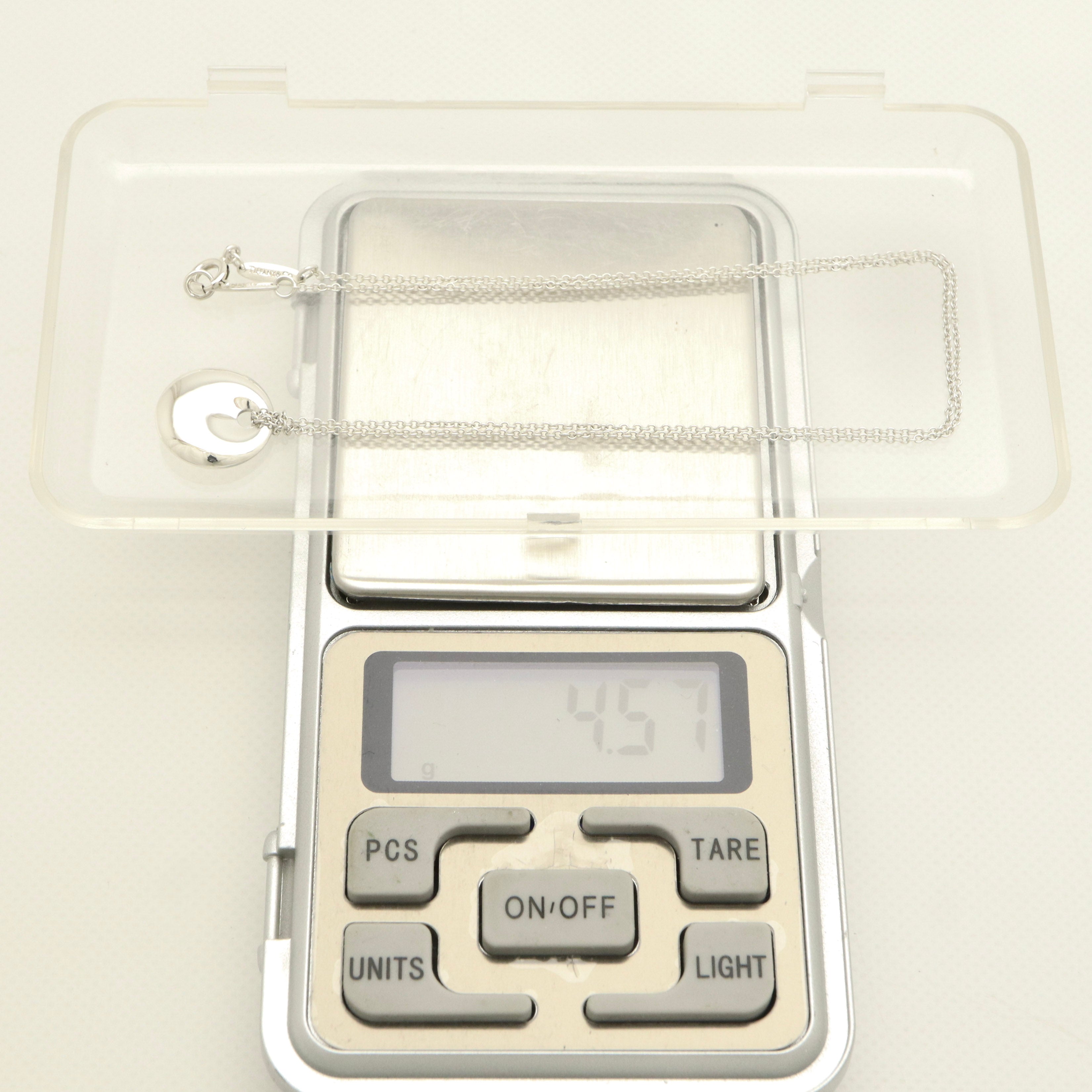 TIFFANY&Co. スモール ラウンド ディスク エルサペレッティ ネックレス AG925